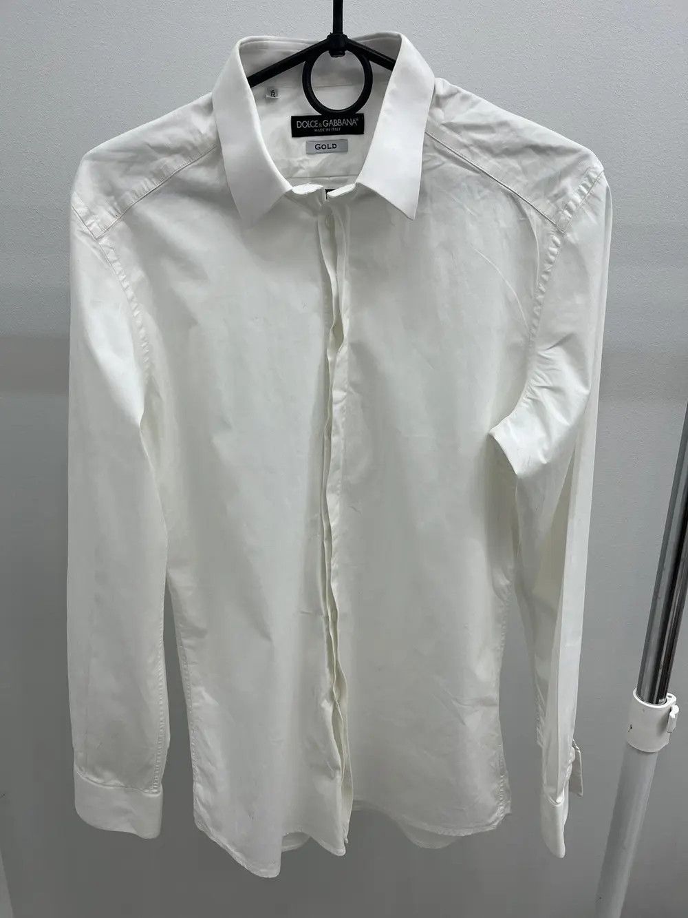 Dolce & Gabbana Dolce & Gabbana Gold Classic Button Up Shirt Size US S / EU 44-46 / 1 - 1 Thumbnail