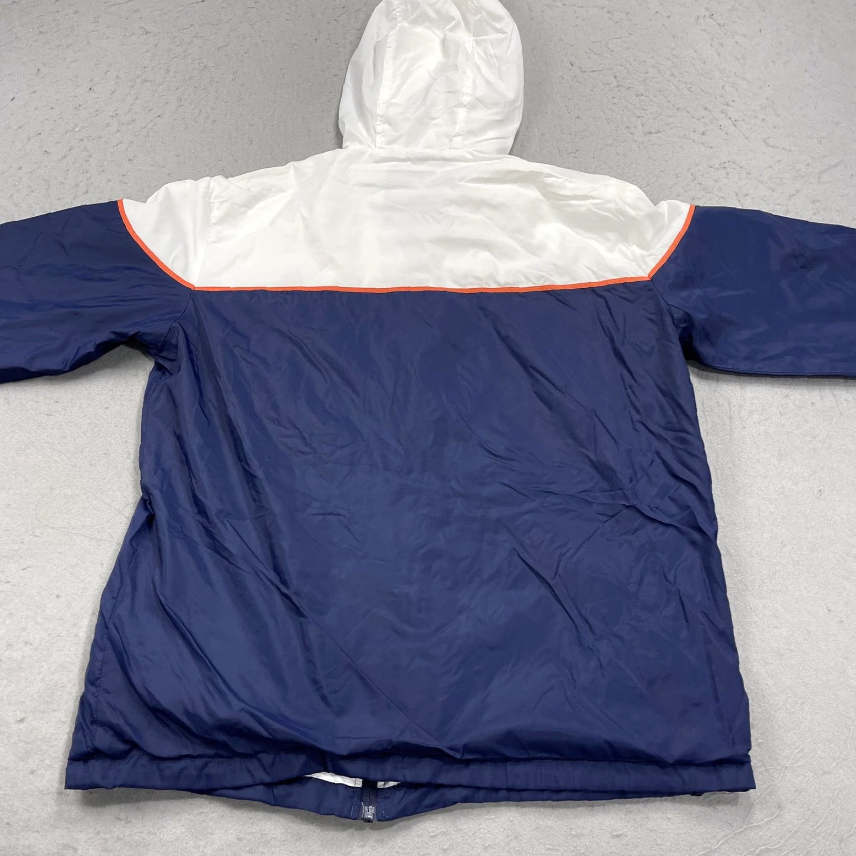 Vintage Roland Garros Mens Jacket Windbreaker Hooded Full Zip Blue Nylon Cotton Lining - Tennis Sports Casual Size US M / EU 48-50 / 2 - 6 Thumbnail