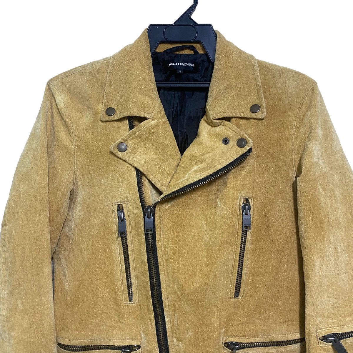 JACKROSE Jackrose Velvet Double Collar Jacket Zipper Size M / US 6-8 / IT 42-44 - 3 Thumbnail