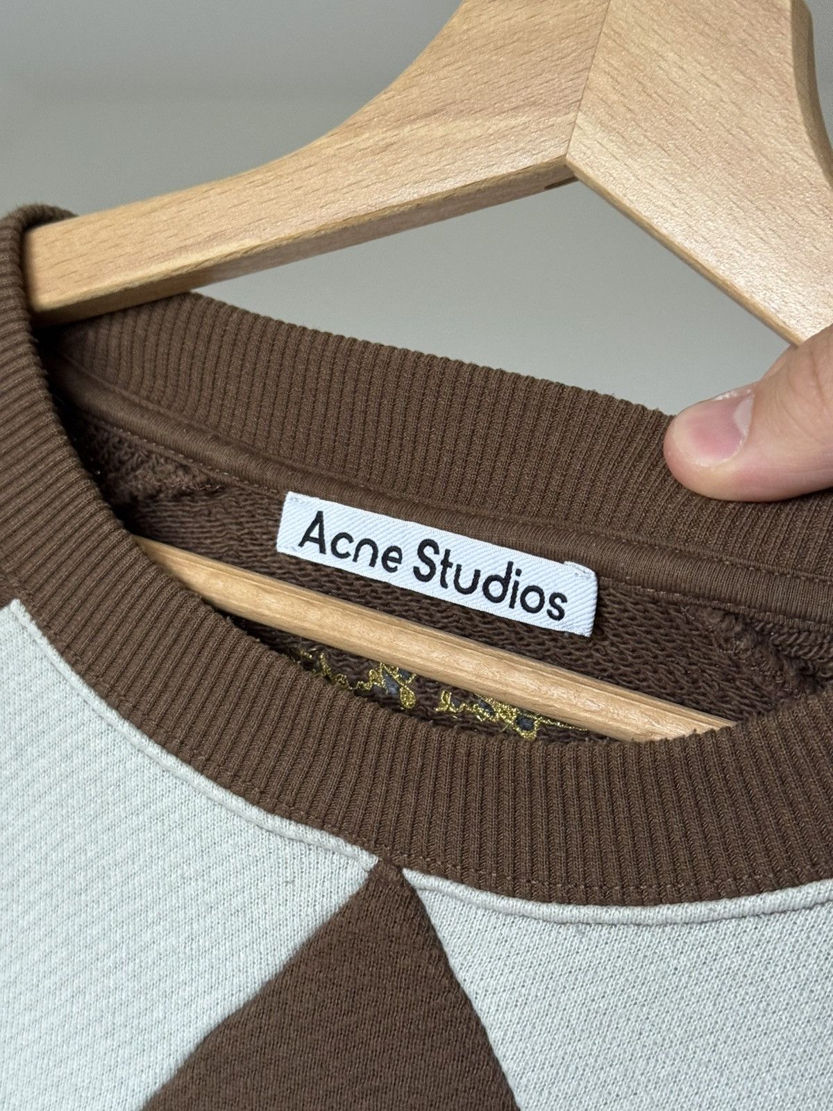 Acne Studios Acne Studios Argyle Sweatshirt Oversized Sweatshirt Size US M / EU 48-50 / 2 - 9 Thumbnail