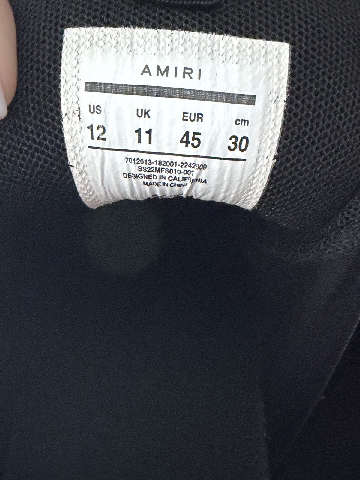 Amiri Amiri bone runner size 12 Size US 12 / EU 45 - 5 Thumbnail
