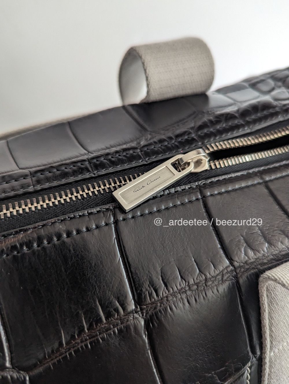 Rick Owens 💥$50K CROCODILE JUMBO SCALE TROLLEY TOTE BAG Size ONE SIZE - 12 Thumbnail
