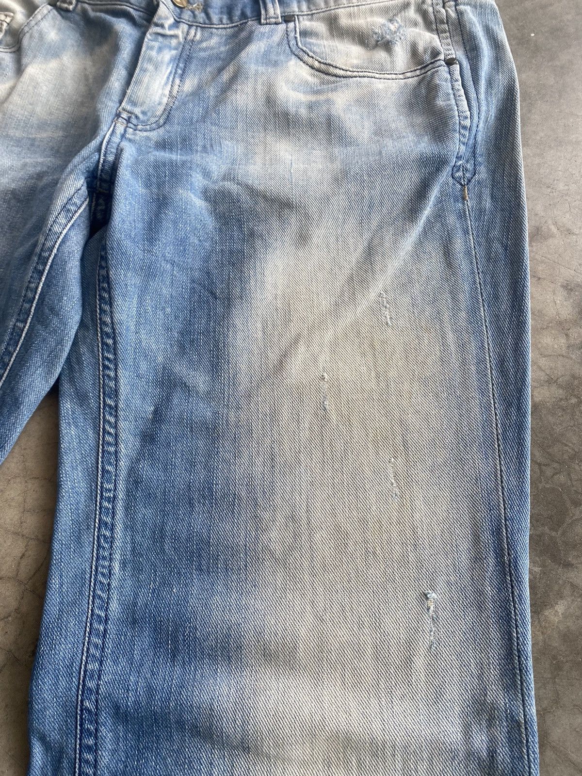 Diesel Flare Jeans Diesel Distressed Denim Low Rise Baggy Jeans Size US 35 - 13 Thumbnail