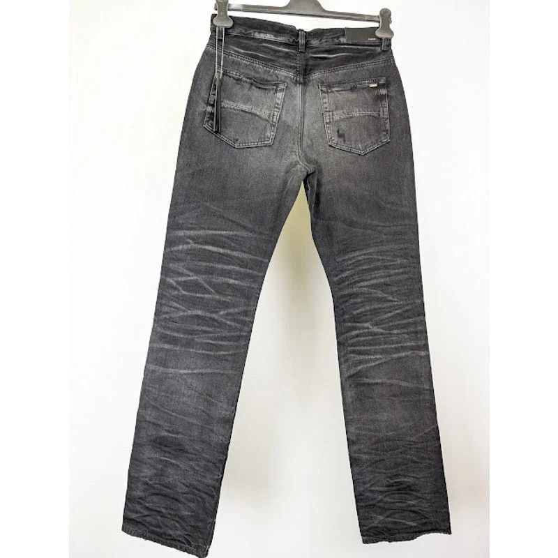 Amiri o1rshd1 Stack Straight Jeans in Faded Black Size US 30 / EU 46 - 11 Thumbnail