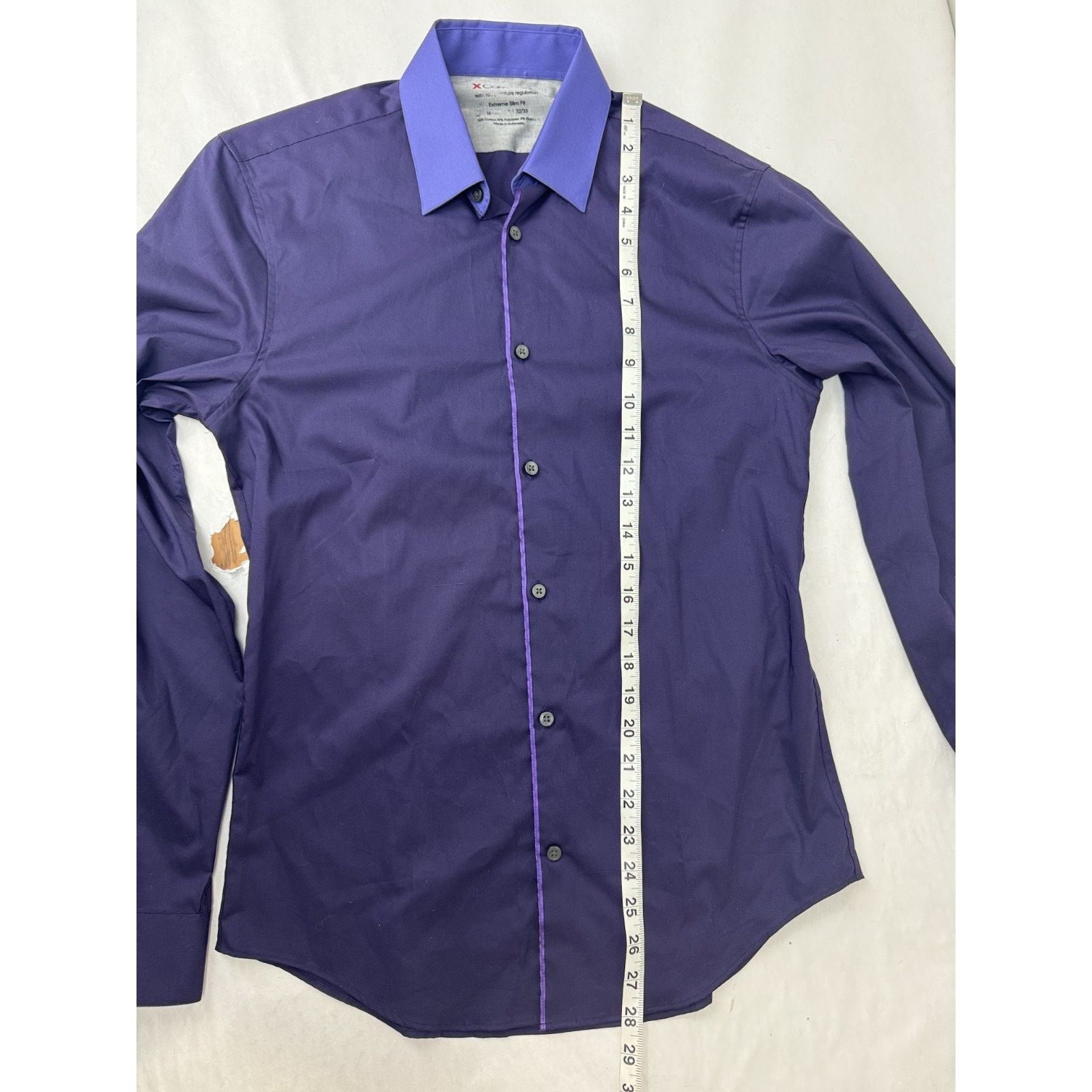 Calvin Klein Calvin Klein Purple Shirt Size S Whimsigoth Contrast Trim Size US S / EU 44-46 / 1 - 3 Thumbnail