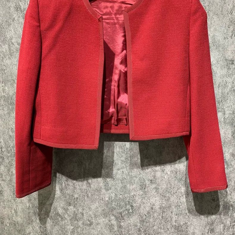 Givenchy Givenchy Size 8Red Short Suit Jacket 2506-Nextarrow Size US L / EU 52-54 / 3 - 4 Thumbnail