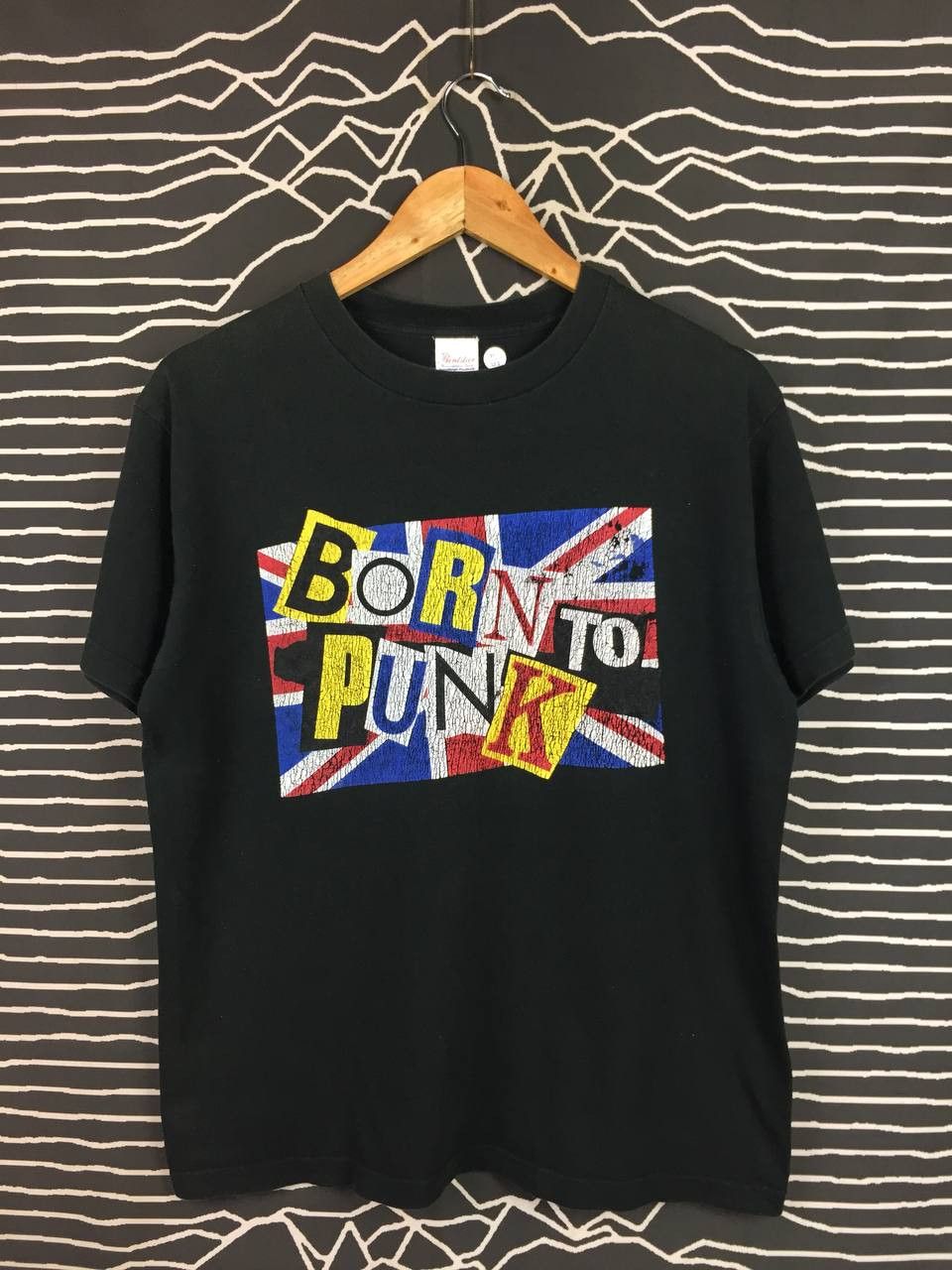 Vintage Born To Punk Sex Pistols Inspired Union Jack Tee Size US M / EU 48-50 / 2 - 1 Thumbnail