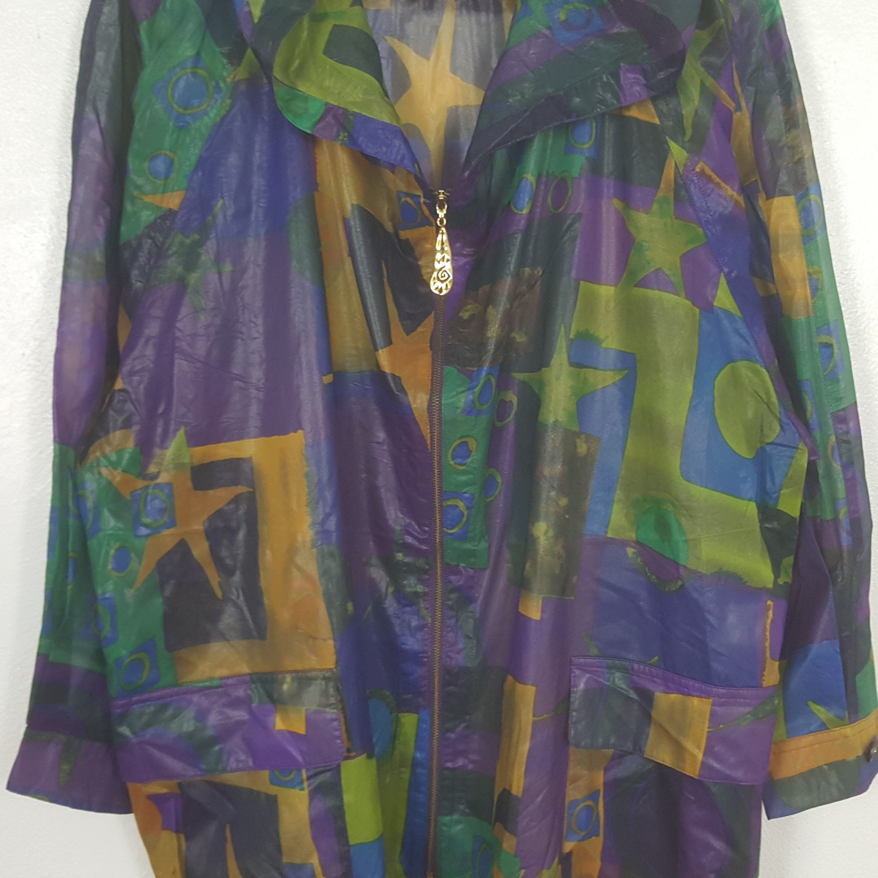 Japanese Brand Vintage Partner's Hippie Style Windbreaker Jacket C311N14 Size US L / EU 52-54 / 3 - 2 Thumbnail