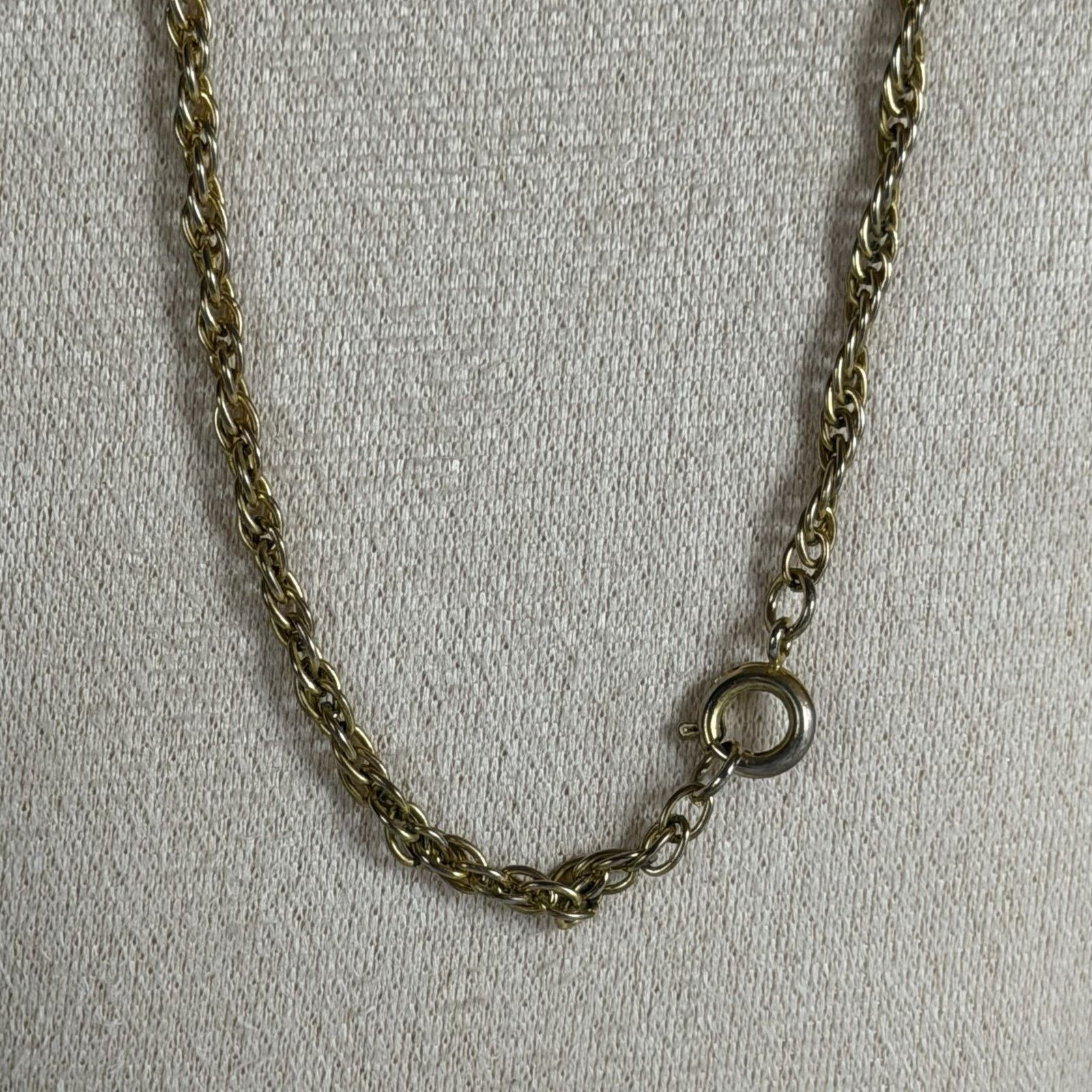 Other VTG 1970s Tribal Gold-Tone Mayan Mask Pendant Necklace 24" Size ONE SIZE - 4 Thumbnail