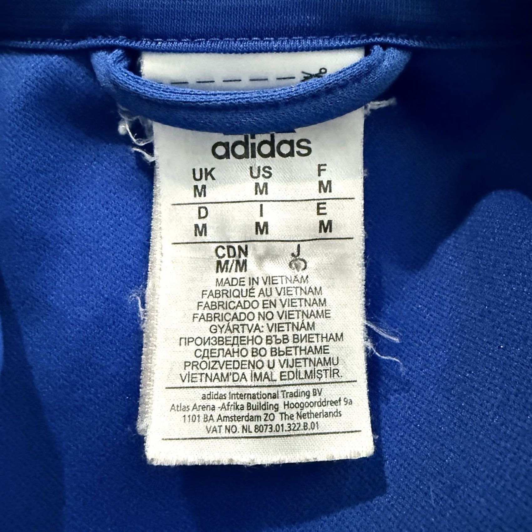 Adidas Adidas Track Jacket Mens Blue Full Zip Athletic Jacket M Size US M / EU 48-50 / 2 - 4 Thumbnail