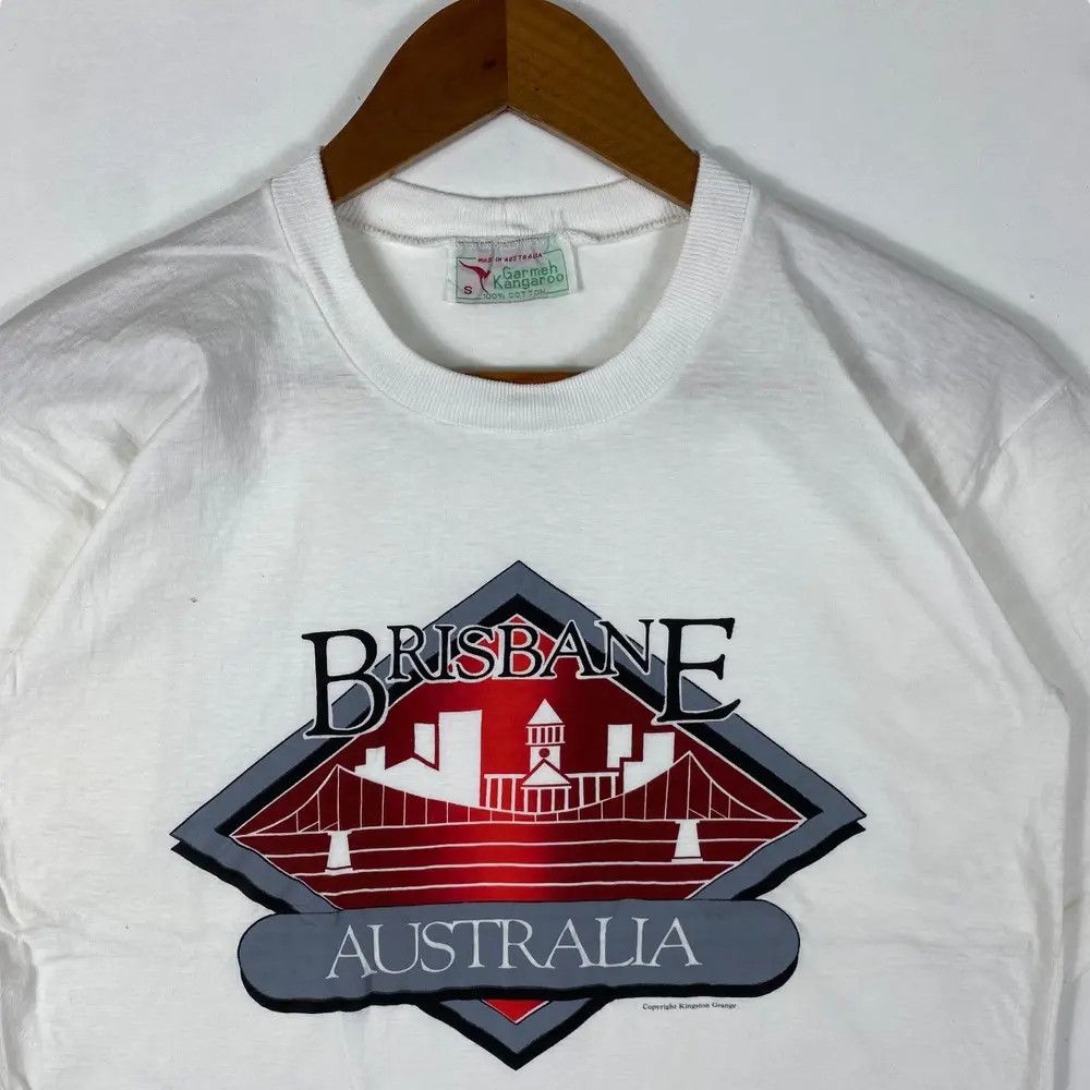 Vintage Vintage 90's BRISBANE AUSTRALIA Garmeh Kangaroo Graphic Tee Size US S / EU 44-46 / 1 - 2 Thumbnail