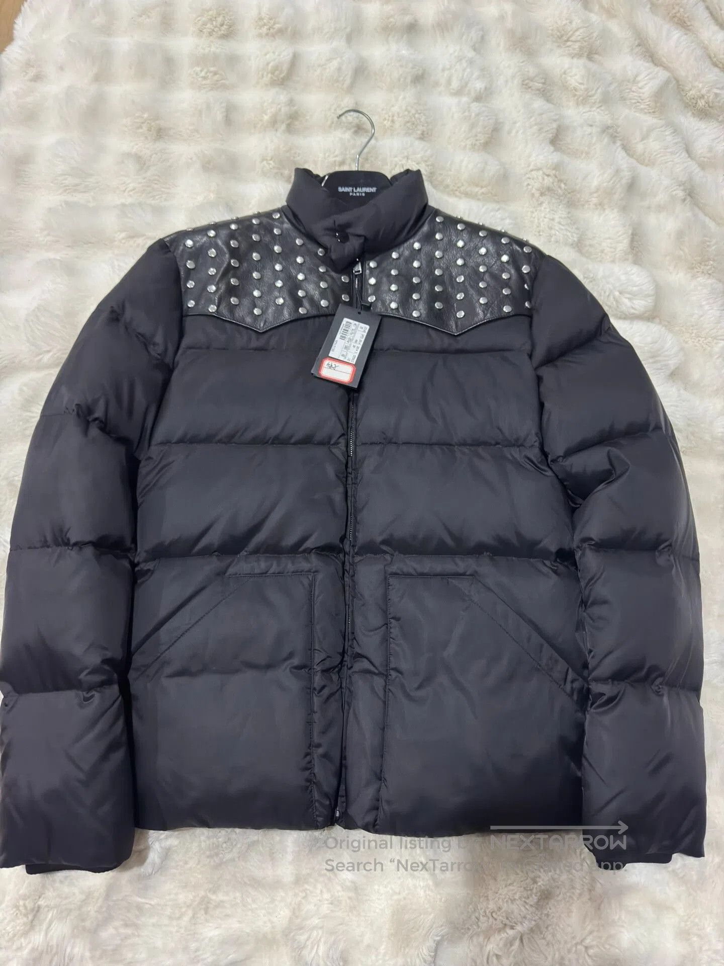 Yves Saint Laurent Saint Laurent YSL Rivet Leather Puffer Jacket. Size US M / EU 48-50 / 2 - 1 Thumbnail