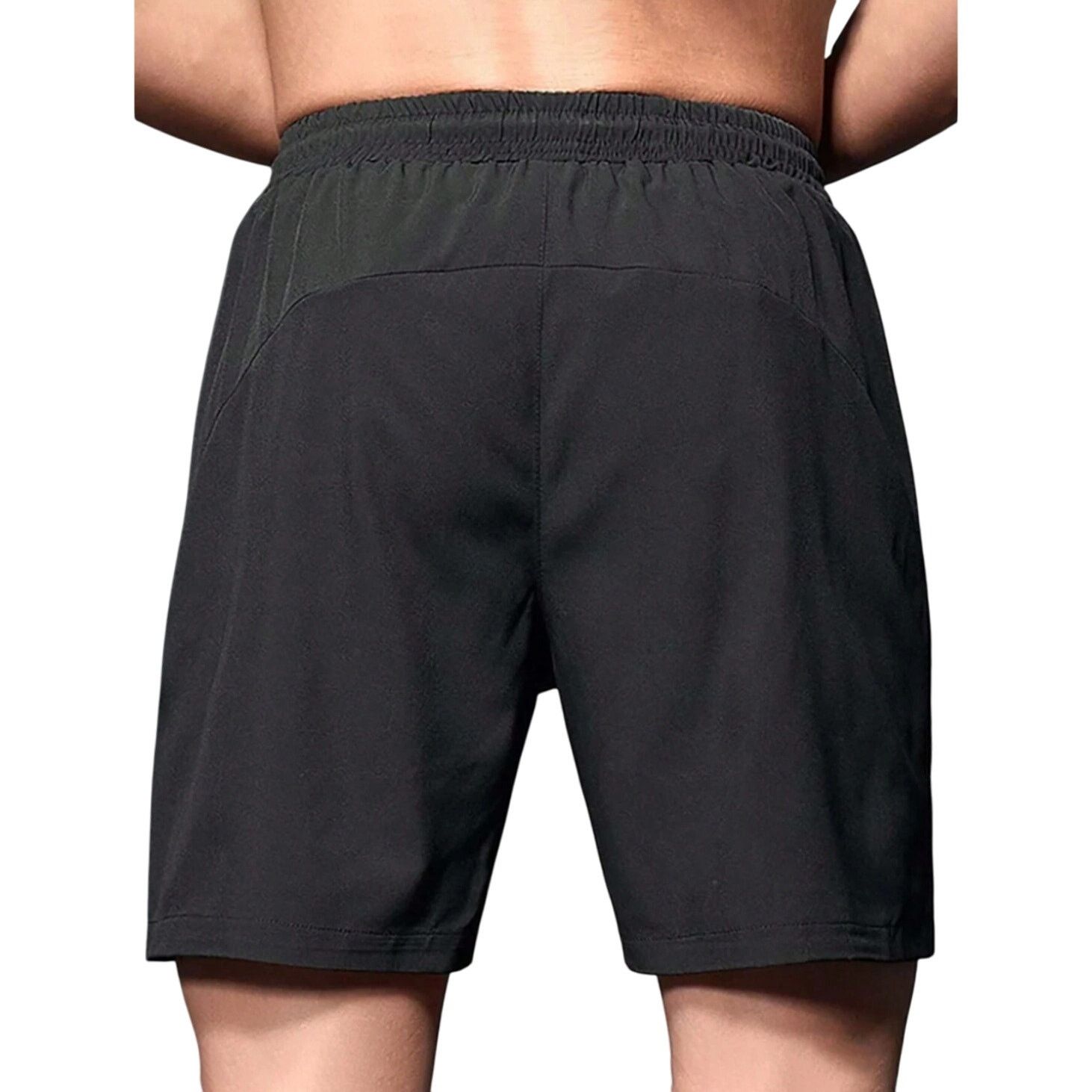 Shein Men's Quick Dry Sports Shorts in Black, Size S Size US 30 / EU 46 - 2 Thumbnail