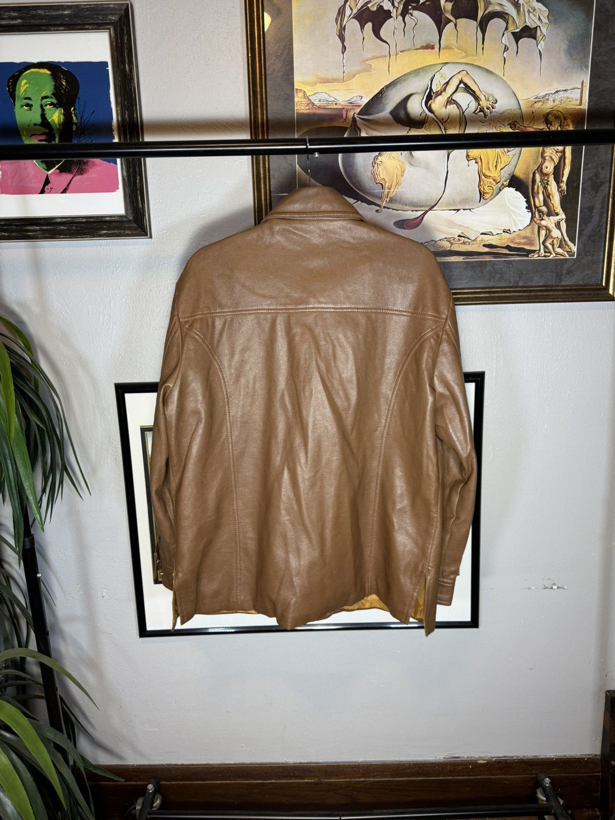 Vintage Vintage Faux Brown Leather Shacket Size US L / EU 52-54 / 3 - 2 Thumbnail