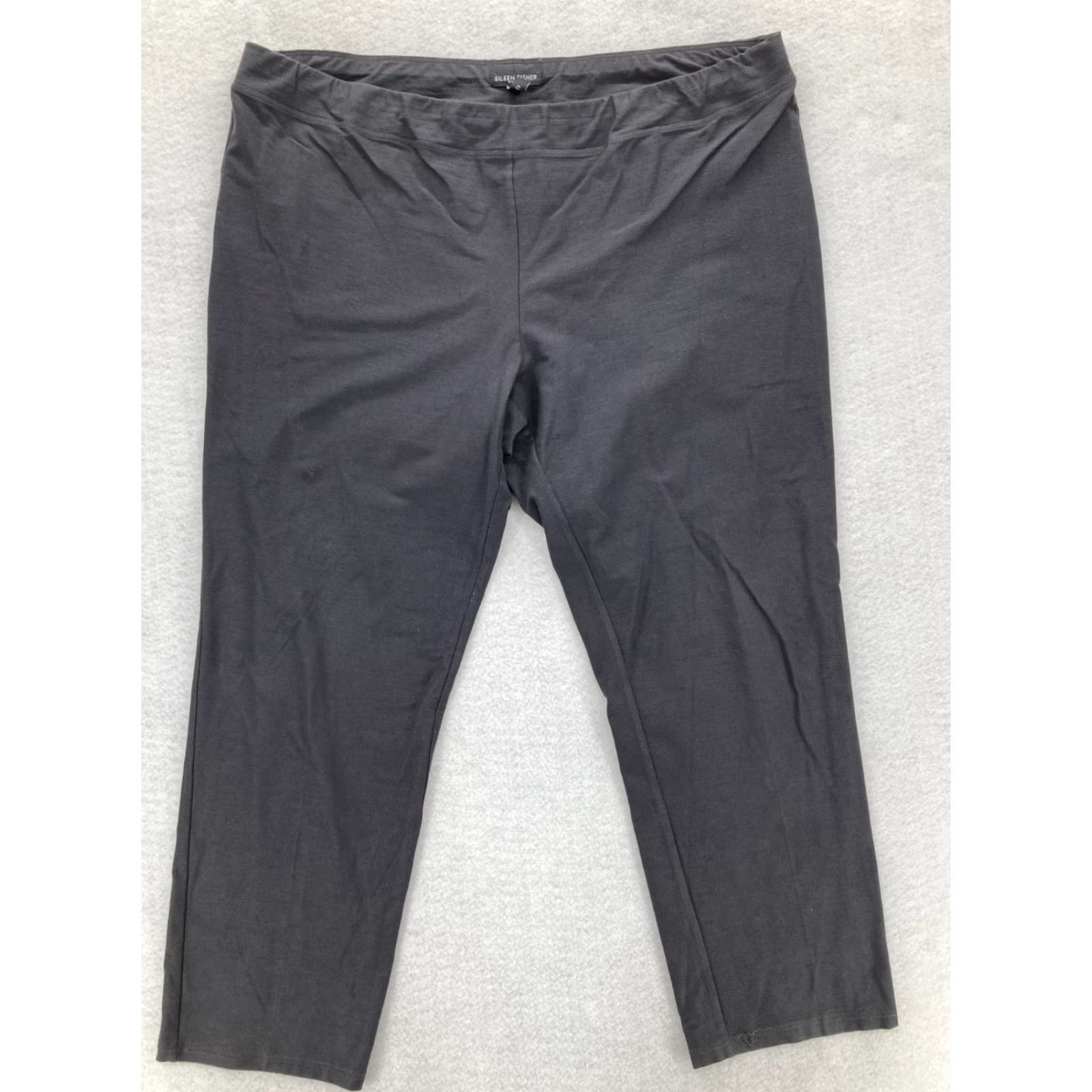 Eileen Fisher Eileen Fisher Pants Women's Plus 1X Gray Stretch Pull On Slim Leg City Preppy Size 40" / US 18 - 2 Thumbnail