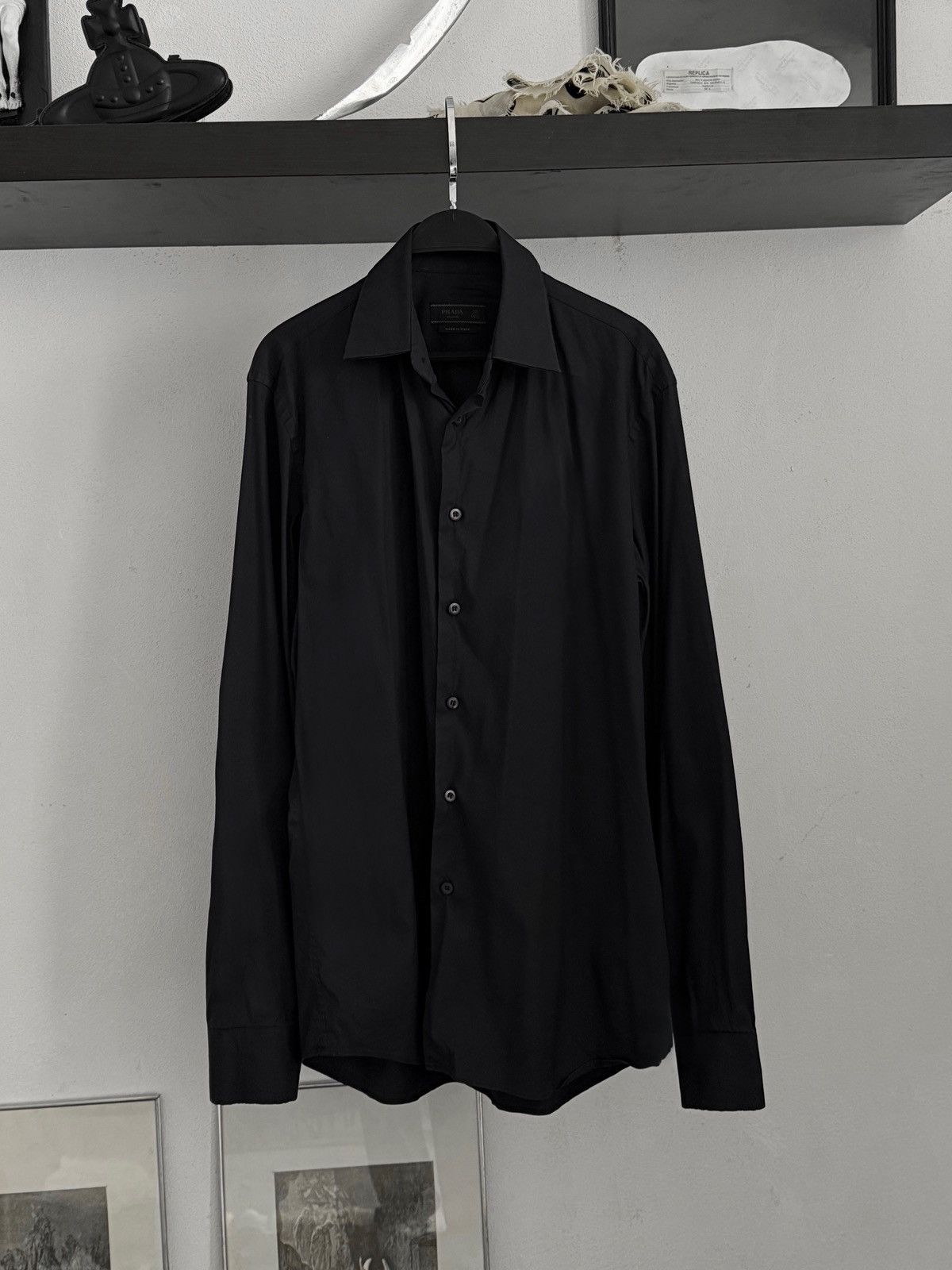 Prada Prada Black Shirt Size US L / EU 52-54 / 3 - 1 Thumbnail