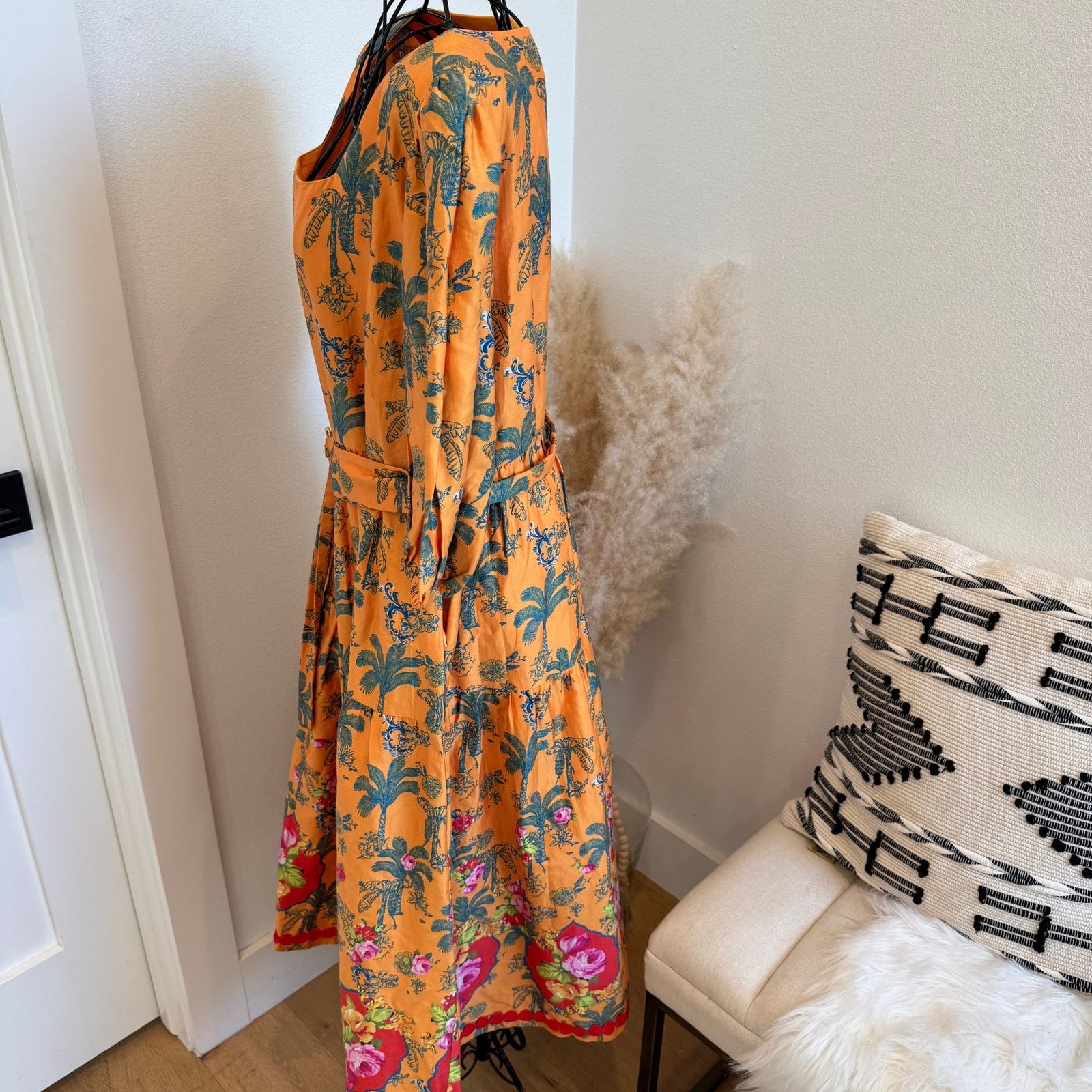 Anthropologie Anthro x Emily Lovelock Tropical Palm Print Maxi Dress NWT Size L / US 10 / IT 46 - 5 Thumbnail