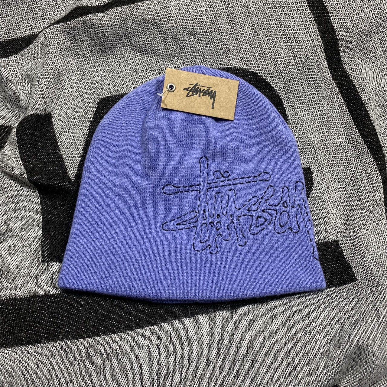 Stussy STUSSY STITCH LOGO SKULLCAP BEANIE HAT Size ONE SIZE - 1 Thumbnail