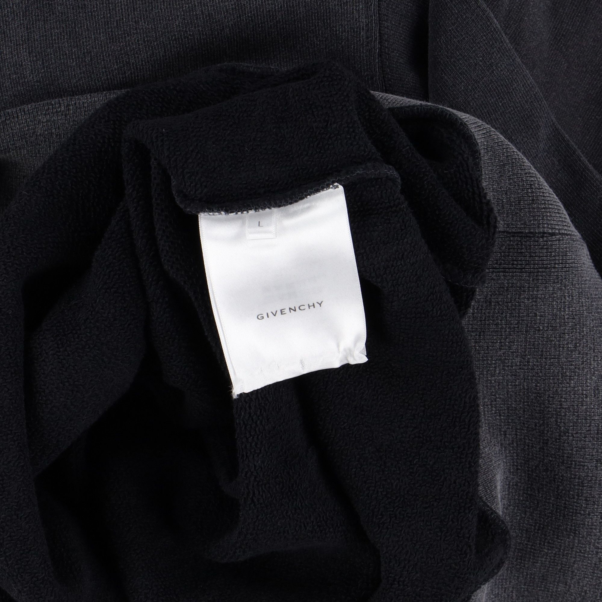 Givenchy Washed Black Embroidered Logo Oversized Hoodie Size US L / EU 52-54 / 3 - 4 Thumbnail