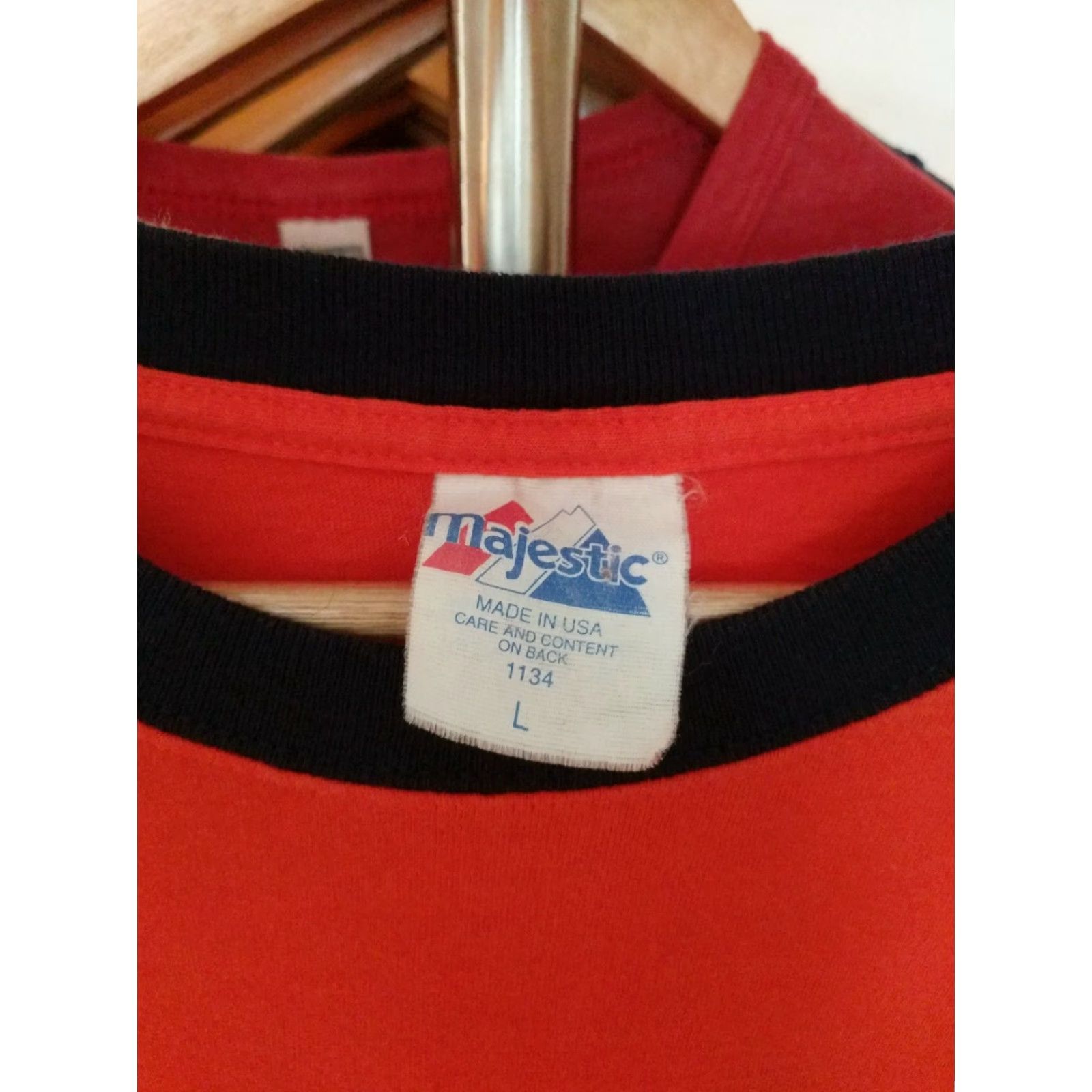Vintage VINTAGE Majestic NY Mets T Shirt Made In The USA Men's L Orange 2005 Mets USA Mens L Size US L / EU 52-54 / 3 - 2 Thumbnail