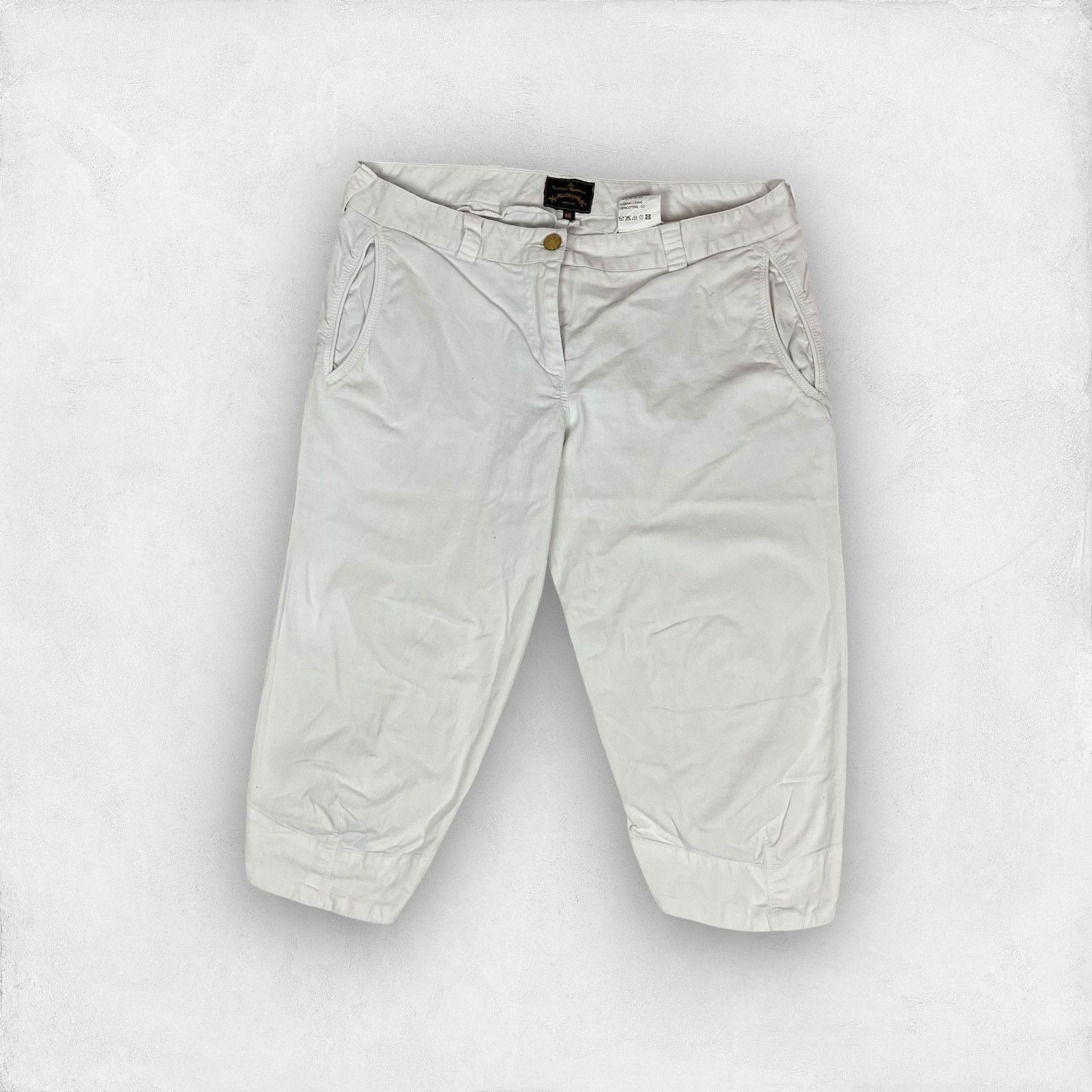 Vivienne Westwood Vivienne Westwood Men's White High-Rise Bermuda Shorts 46 Size US 30 / EU 46 - 1 Thumbnail