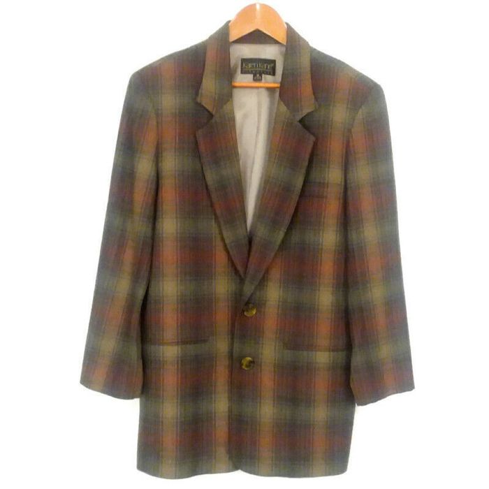 Vintage Karen Kane Lifestyle Vintage Tweed Blazer Womens 10 Wool Blend ...