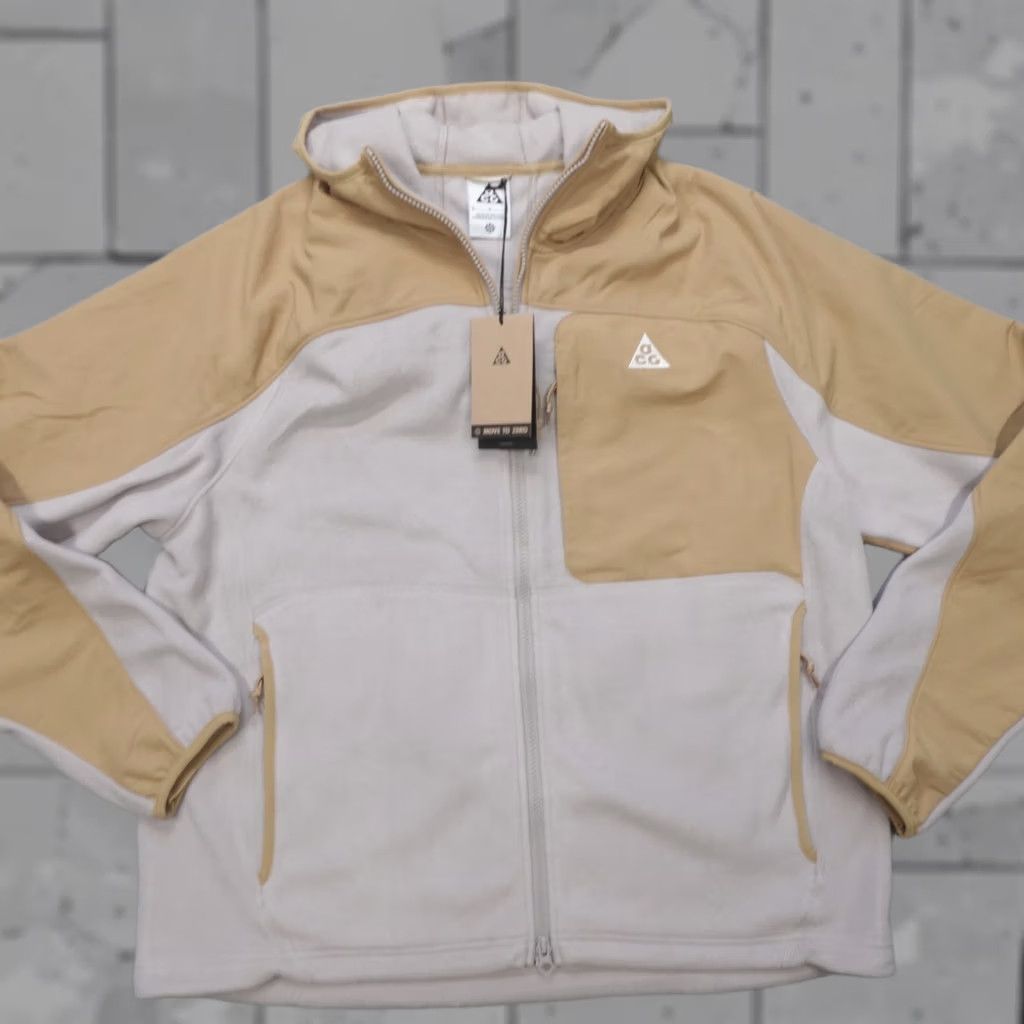 Nike Nike ACG Wolf Tree Zip Up Jacket Polartec Parachute Beige HJ2458-297 Mens Size M Size US M / EU 48-50 / 2 - 1 Thumbnail