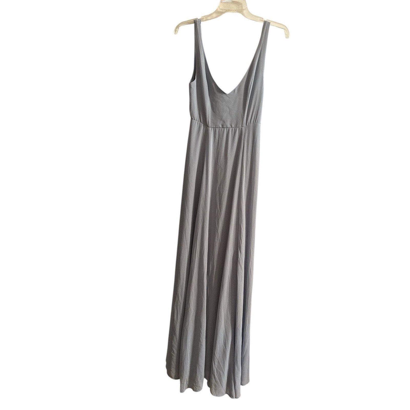 Show Me Your MuMu Show Me Your Mumu Jenn Maxi Dress XS Silver Sage Blue Formal Size XS / US 0-2 / IT 36-38 - 4 Thumbnail
