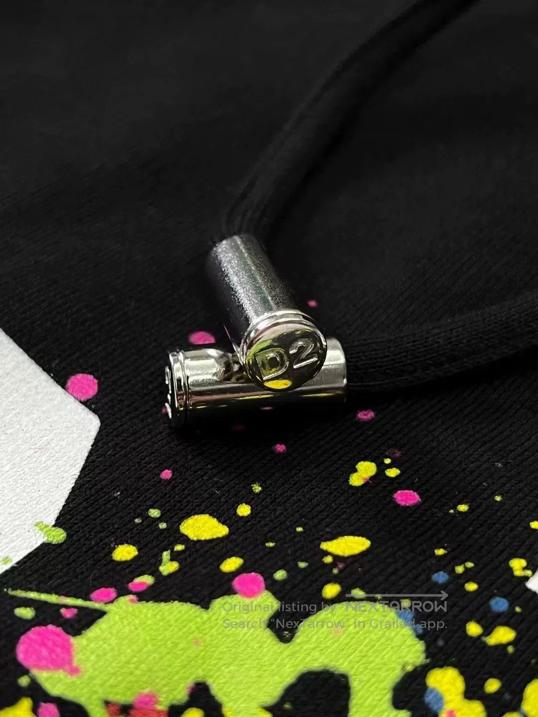 Dsquared2 dsquared2 black hooded sweatshirt with graphics. Size US XS / EU 42 / 0 - 4 Thumbnail