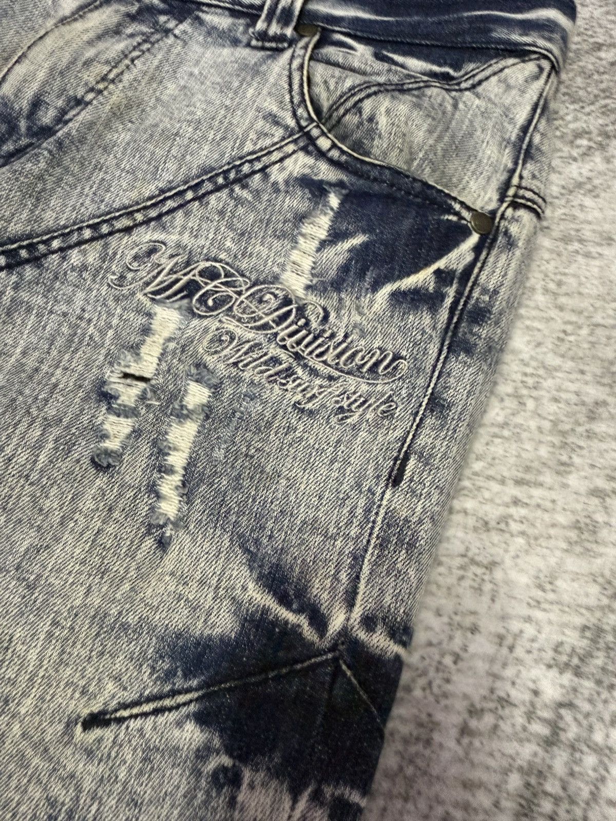 Japanese Brand × PHENOMENON MCD Japan Acid Wash Deconstructed Distressed Jeans Size US 30 / EU 46 - 8 Thumbnail