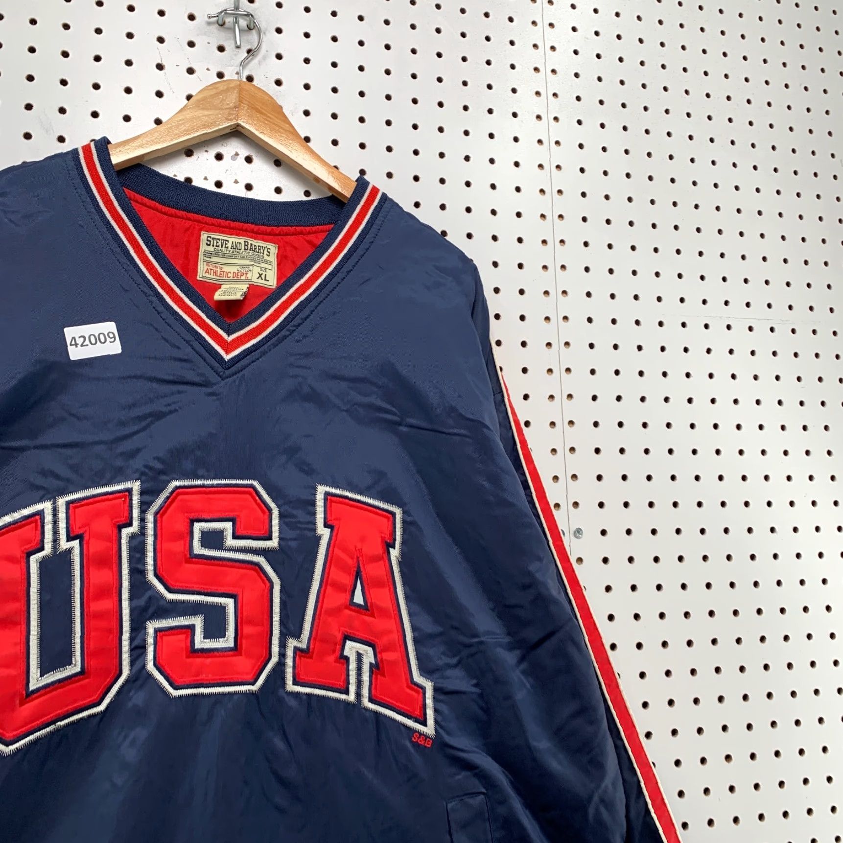 Vintage VINTAGE Steve & Barry’s USA Olympics Windbreaker Jacket Mens XL Blue Embroidered Size US XL / EU 56 / 4 - 7 Thumbnail