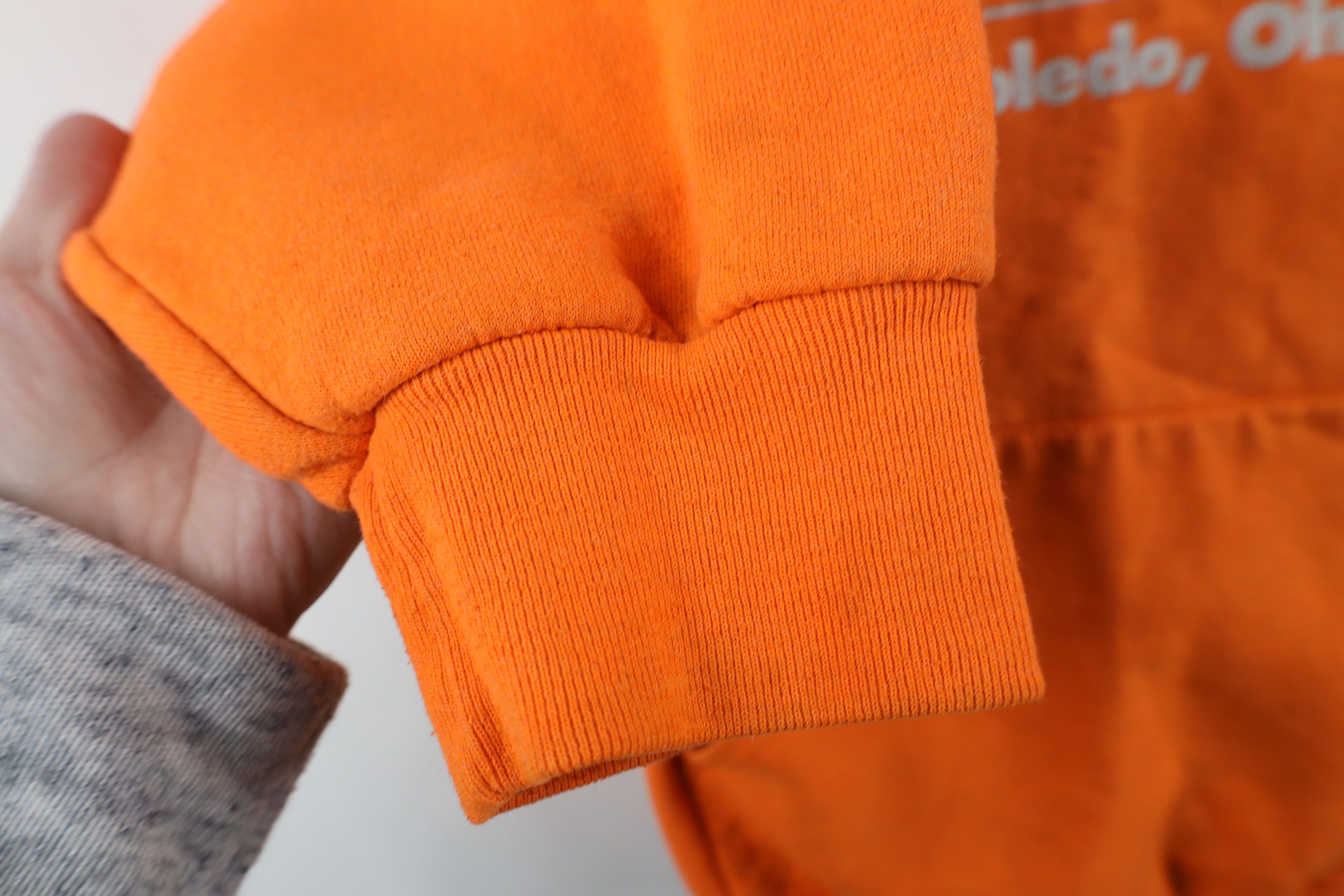 Vintage Vintage 90s Jeep Motors Spell Out Hoodie Sweatshirt Orange Size US XXL / EU 58 / 5 - 7 Thumbnail