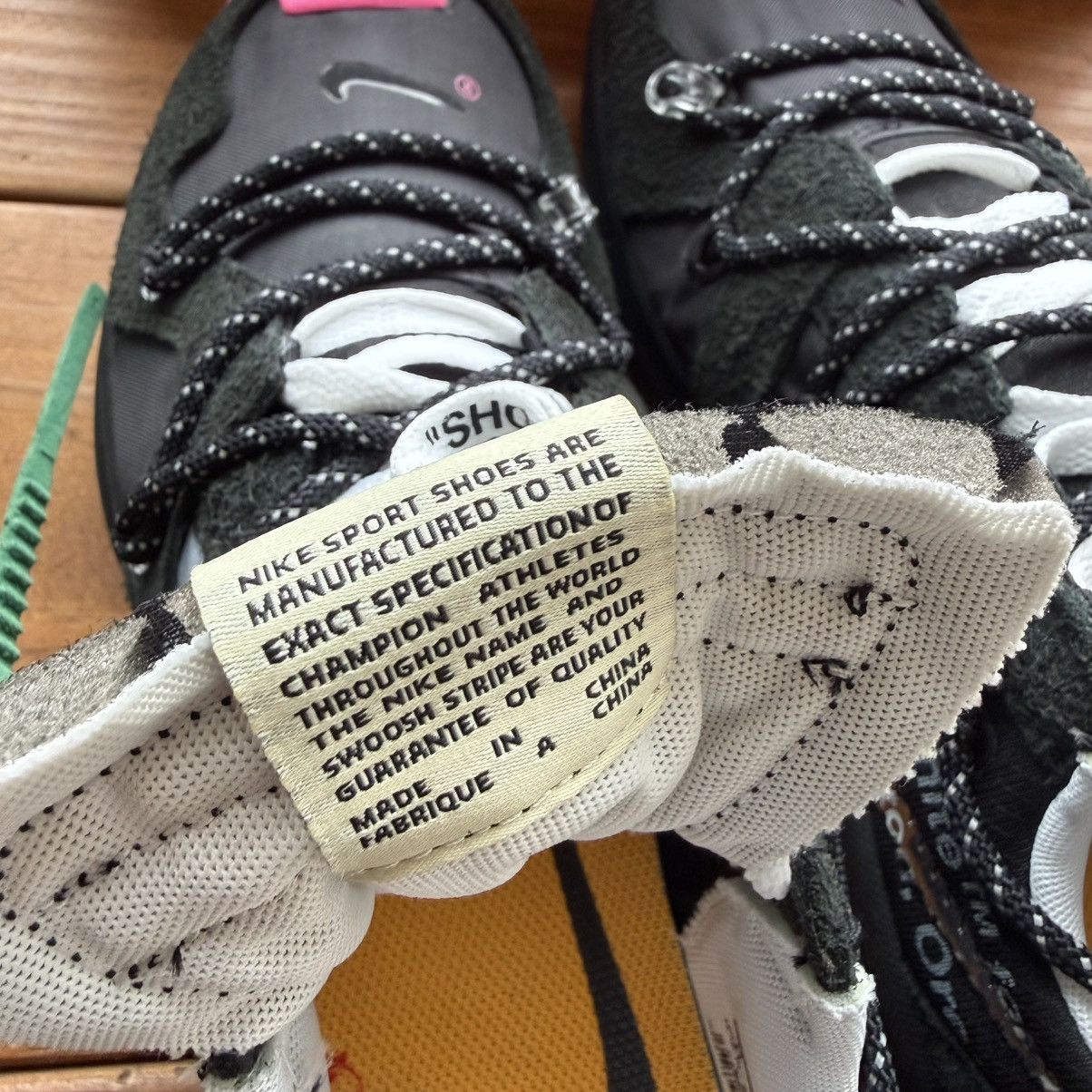 Nike × Off-White CD8179 001 - Off-White x Air Zoom Terra Kiger 5 'Black' Size US 9.5 / EU 42-43 - 8 Thumbnail
