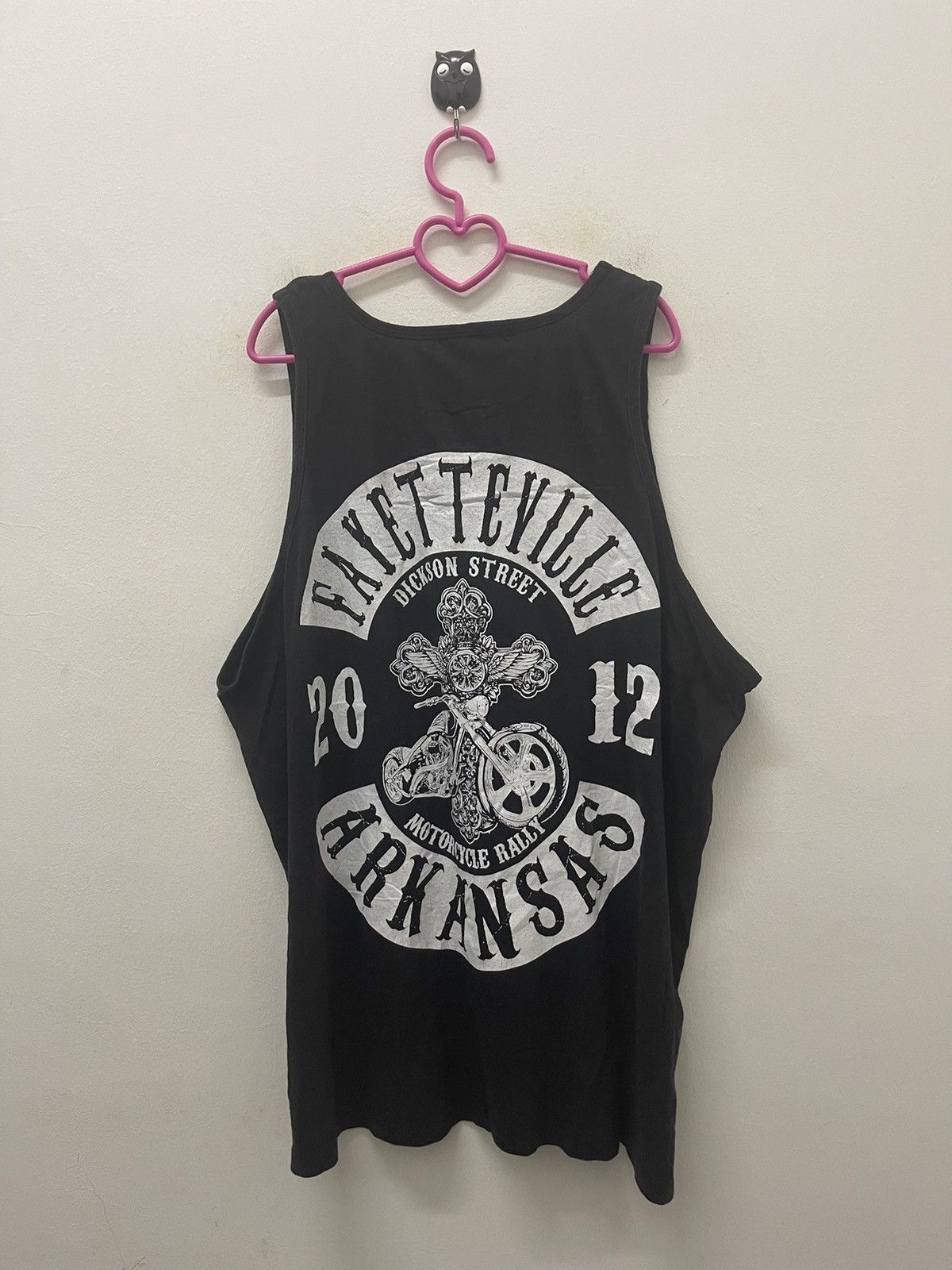 Harley Davidson Rare 2012 FAYETTEVILLE MOTORCYCLE RALLY Arkansas Sleeveless Size US XL / EU 56 / 4 - 1 Thumbnail