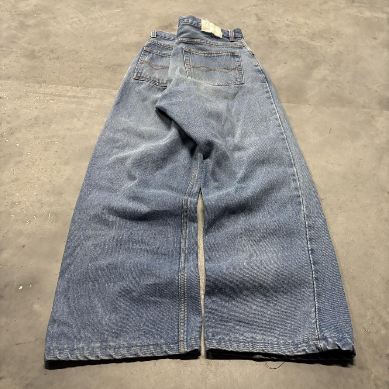 Japanese Brand × Vintage Crazy Vintage Y2K/2000s Light Wash Essential Denim Jeans! Size US 34 / EU 50 - 4 Thumbnail