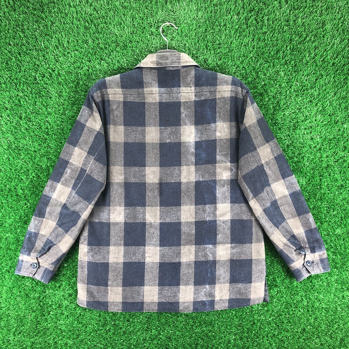 Blue Blue Japan Vintage Flannel Checkered Pure Indigo by Blue Blue Japan Size US M / EU 48-50 / 2 - 4 Thumbnail