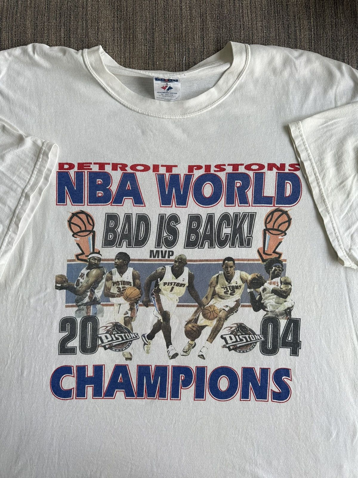 Vintage Detroit Pistons NBA Champions 2004 Rap tees USA 3XL