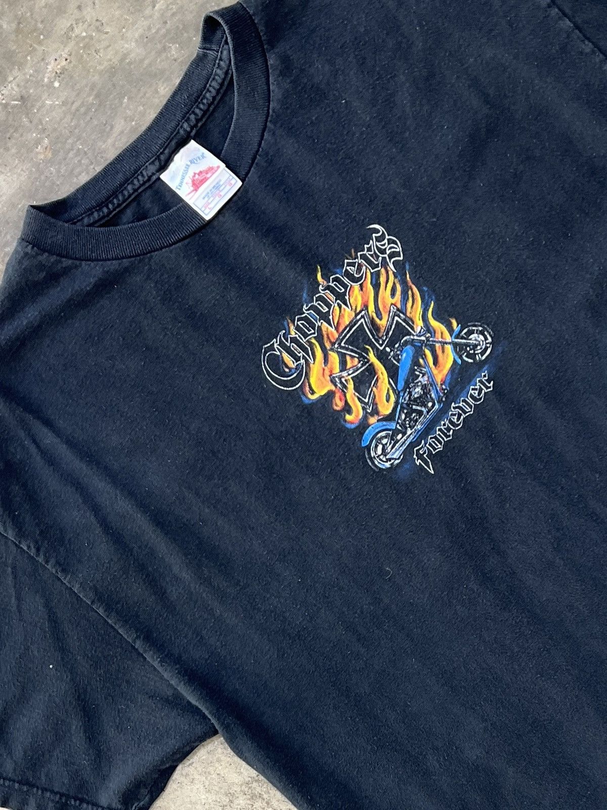 West Coast Choppers Vintage Choppers Forever Motorcycle Flame Tee Large Size US L / EU 52-54 / 3 - 4 Thumbnail