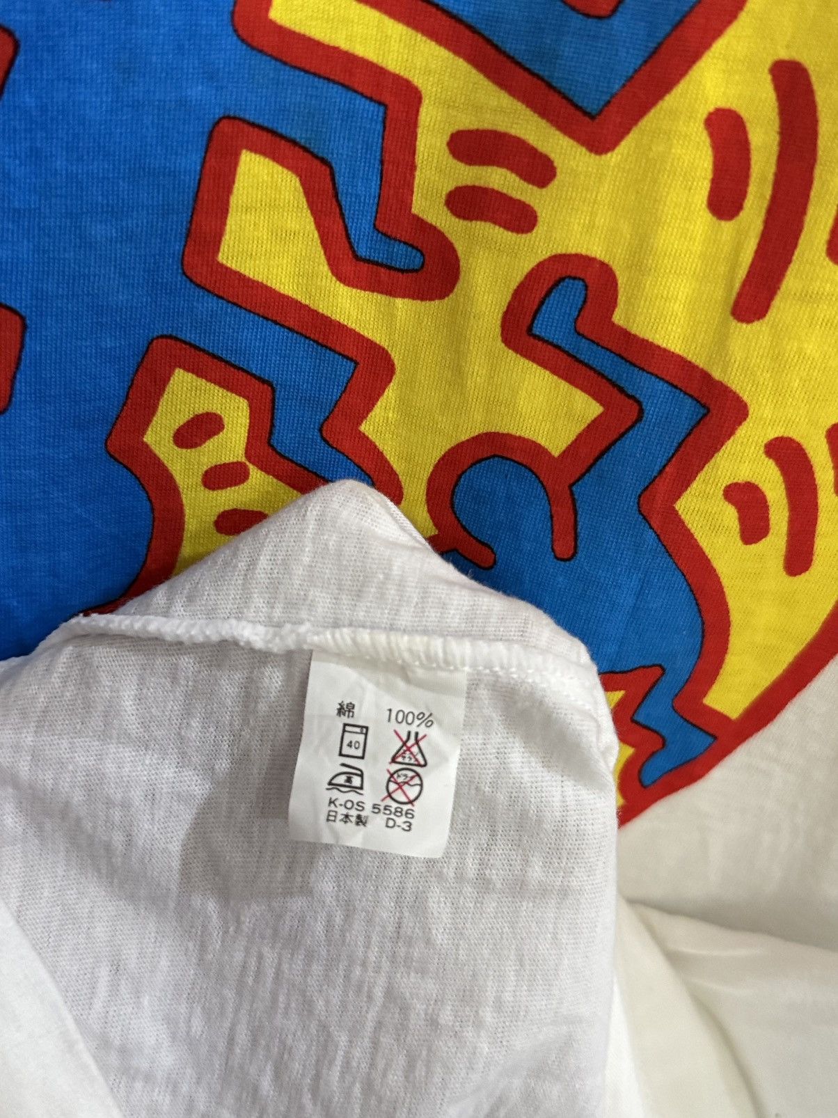 Keith Haring Vintage 80s Keith Haring Sound Fruits Project Japan Tee Size US M / EU 48-50 / 2 - 5 Thumbnail