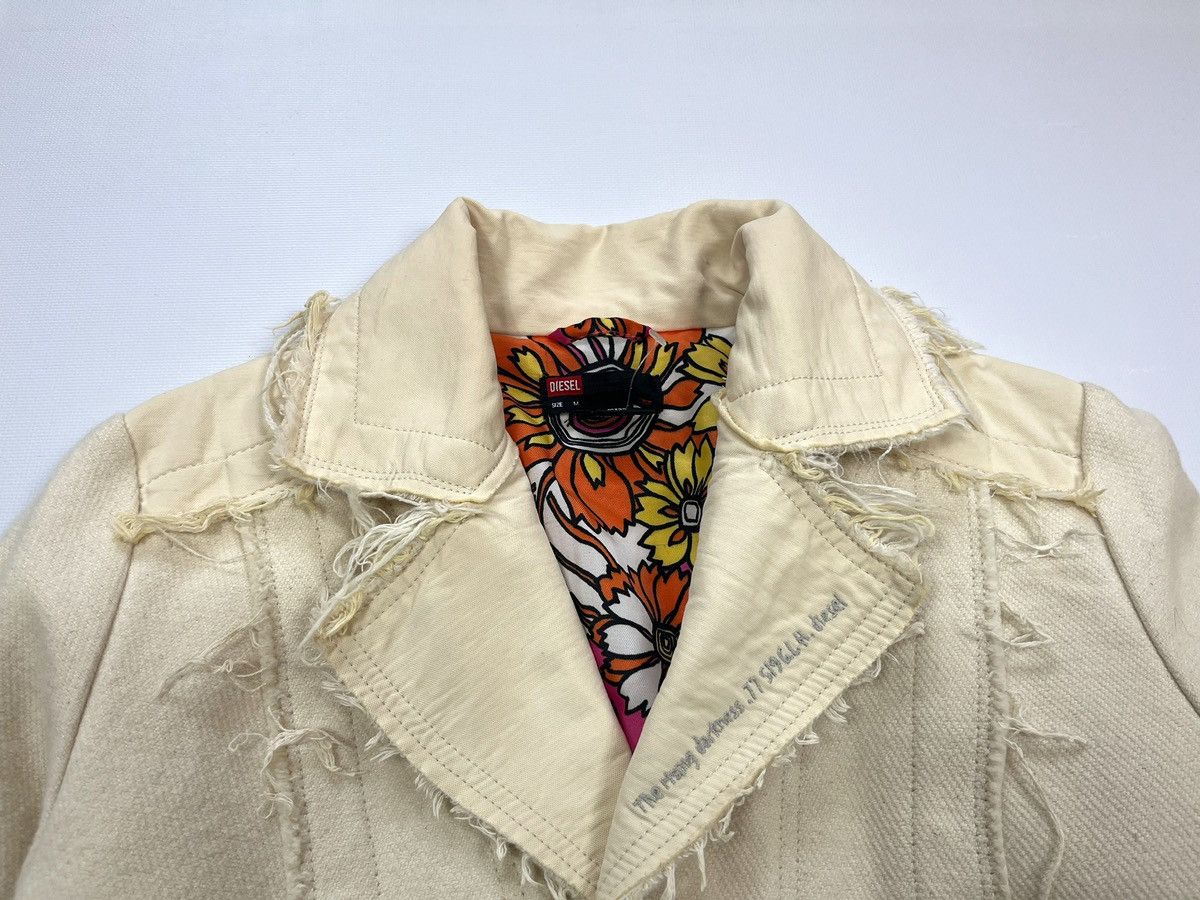 Diesel Diesel Trench Coat Denim Wool Grunge Y2K Vintage Size M Size M / US 6-8 / IT 42-44 - 15 Thumbnail