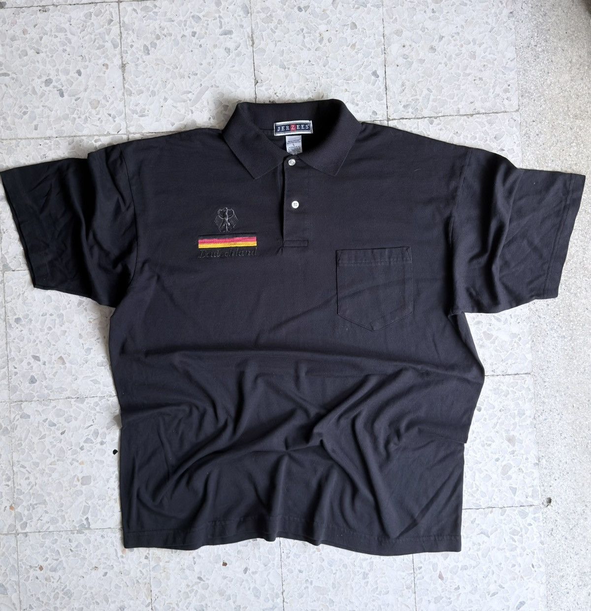 Jerzees Rare Vintage Jerzees Germany Deutschland Polo Shirt Size US L / EU 52-54 / 3 - 3 Thumbnail