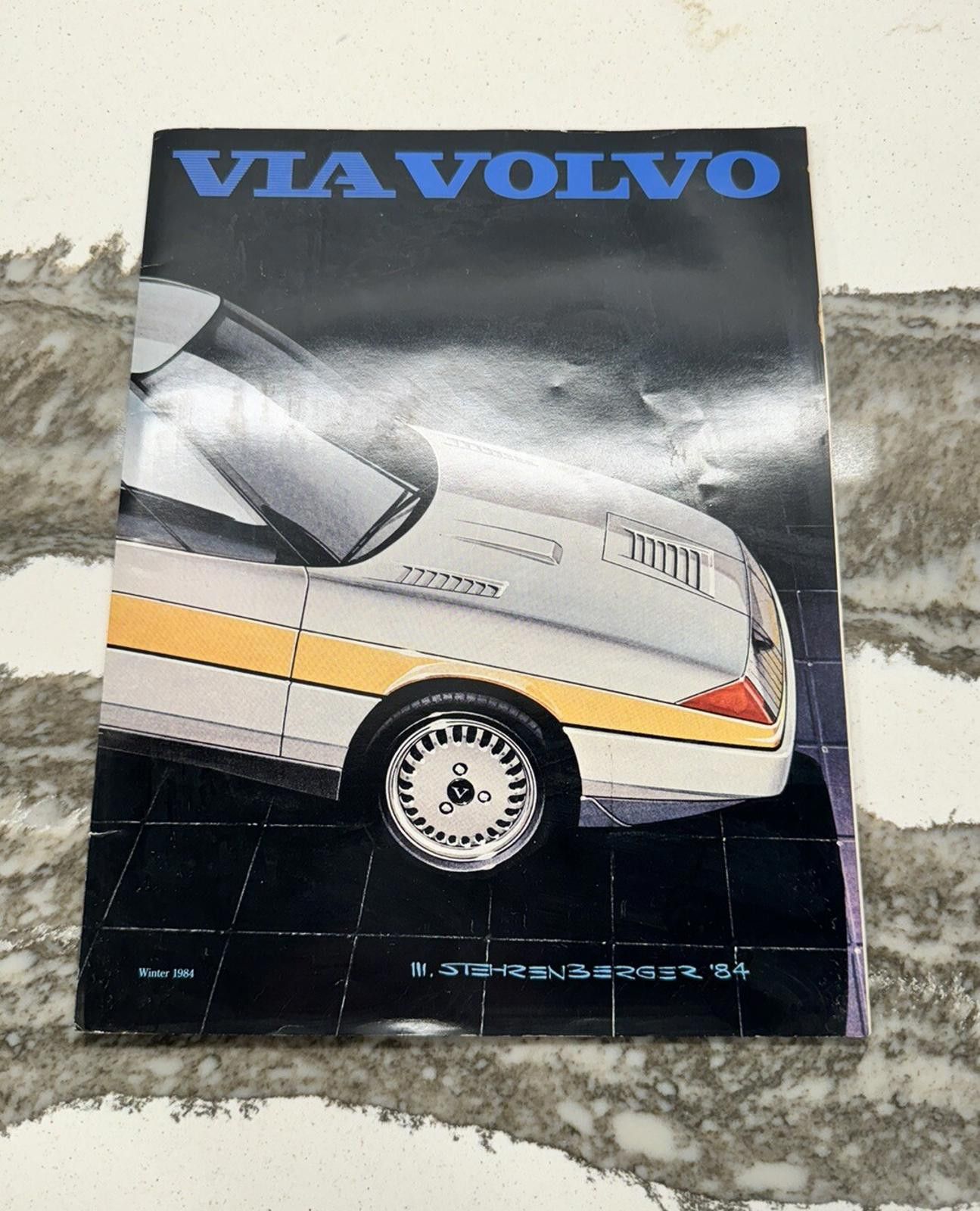 Designer VIA VOLVO Winter 1984 dealer brochure North America magazine Size ONE SIZE - 2 Thumbnail