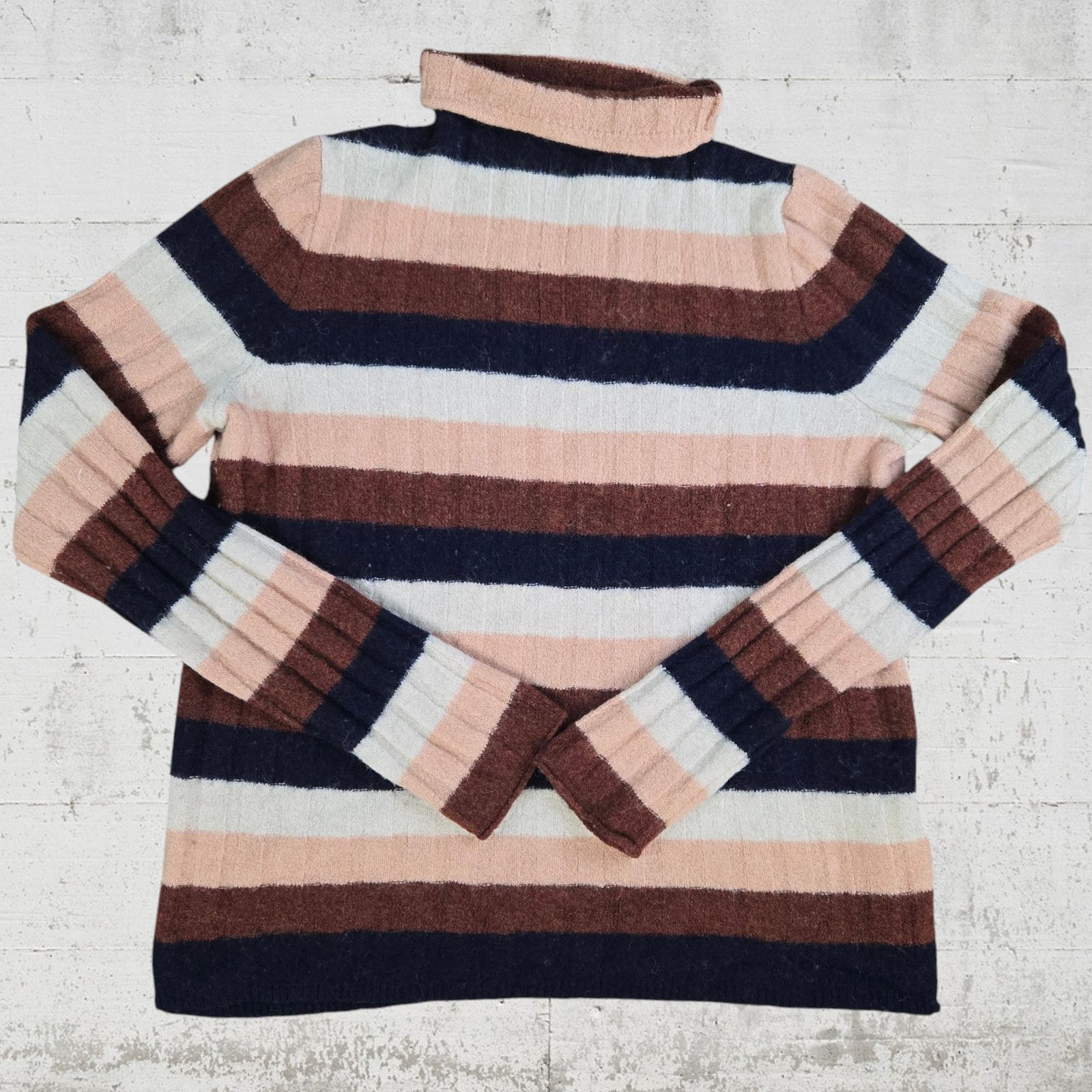 Madewell Madewell Striped Turtleneck Sweater Size Small Size S / US 4 / IT 40 - 2 Thumbnail