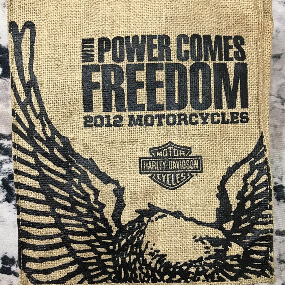 Harley Davidson × Vintage Harley Davidson 2012 Motrocycle Tote Bag Size ONE SIZE - 5 Thumbnail
