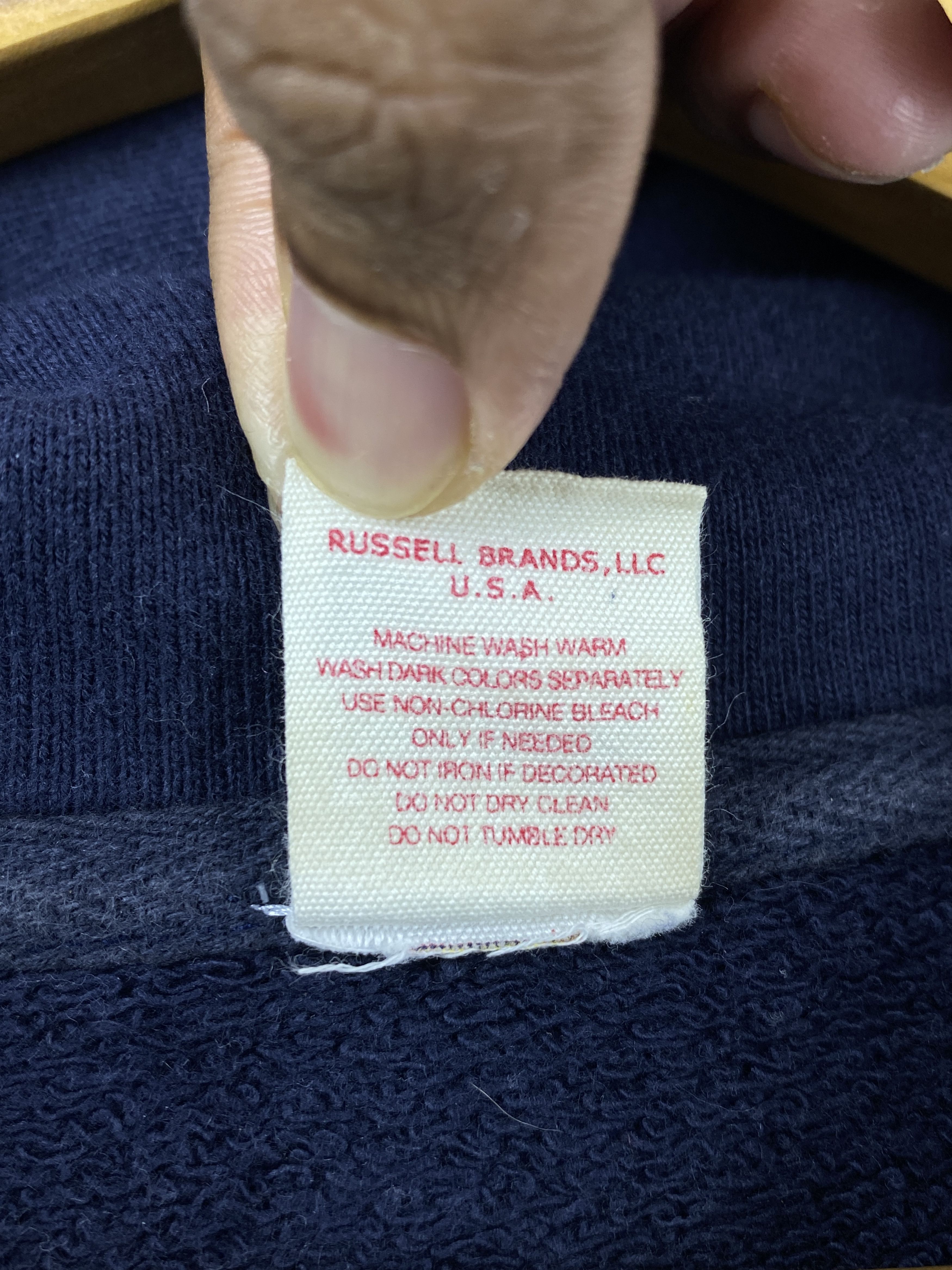 Vintage Vintage 90s Russell Athletic x Blue Blue Hoodie SH0426 Size US L / EU 52-54 / 3 - 11 Thumbnail