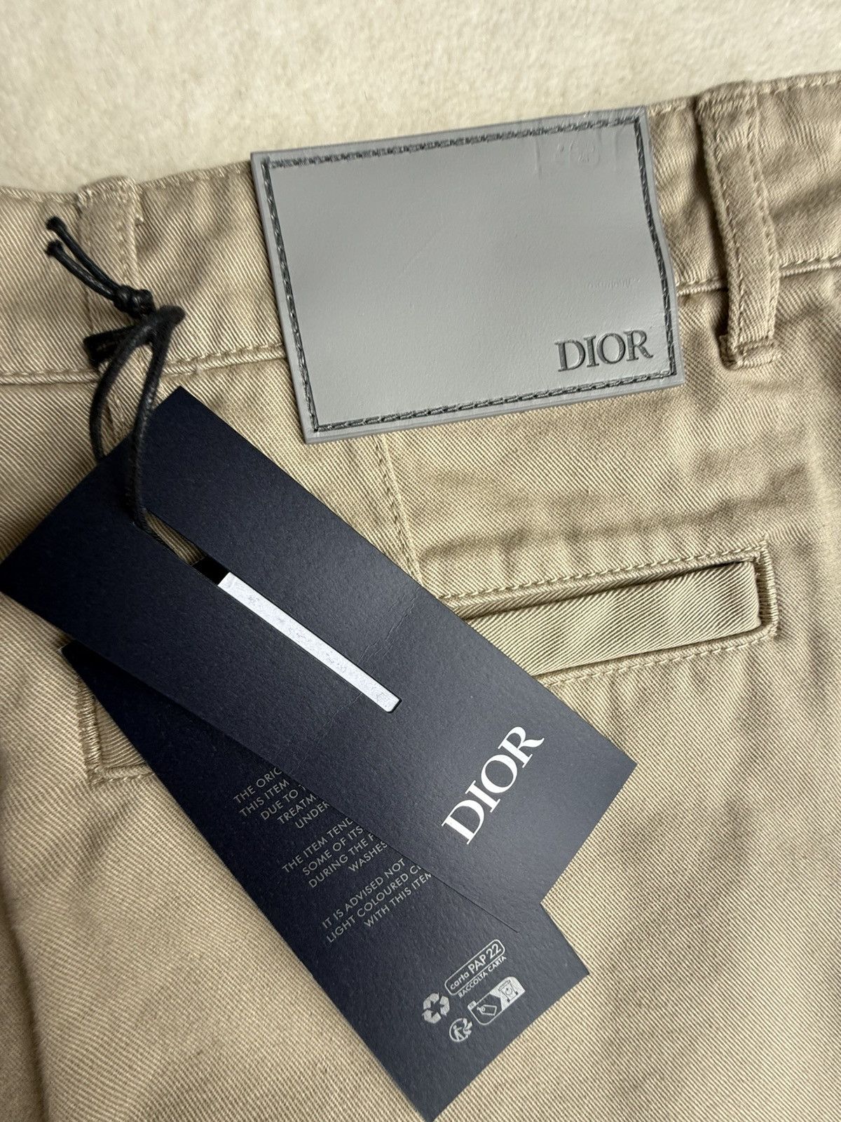 Dior SS24 $2k Dior 2 tone denim jean shorts 48 Logo Kim Jones 48 Size US 32 / EU 48 - 23 Thumbnail