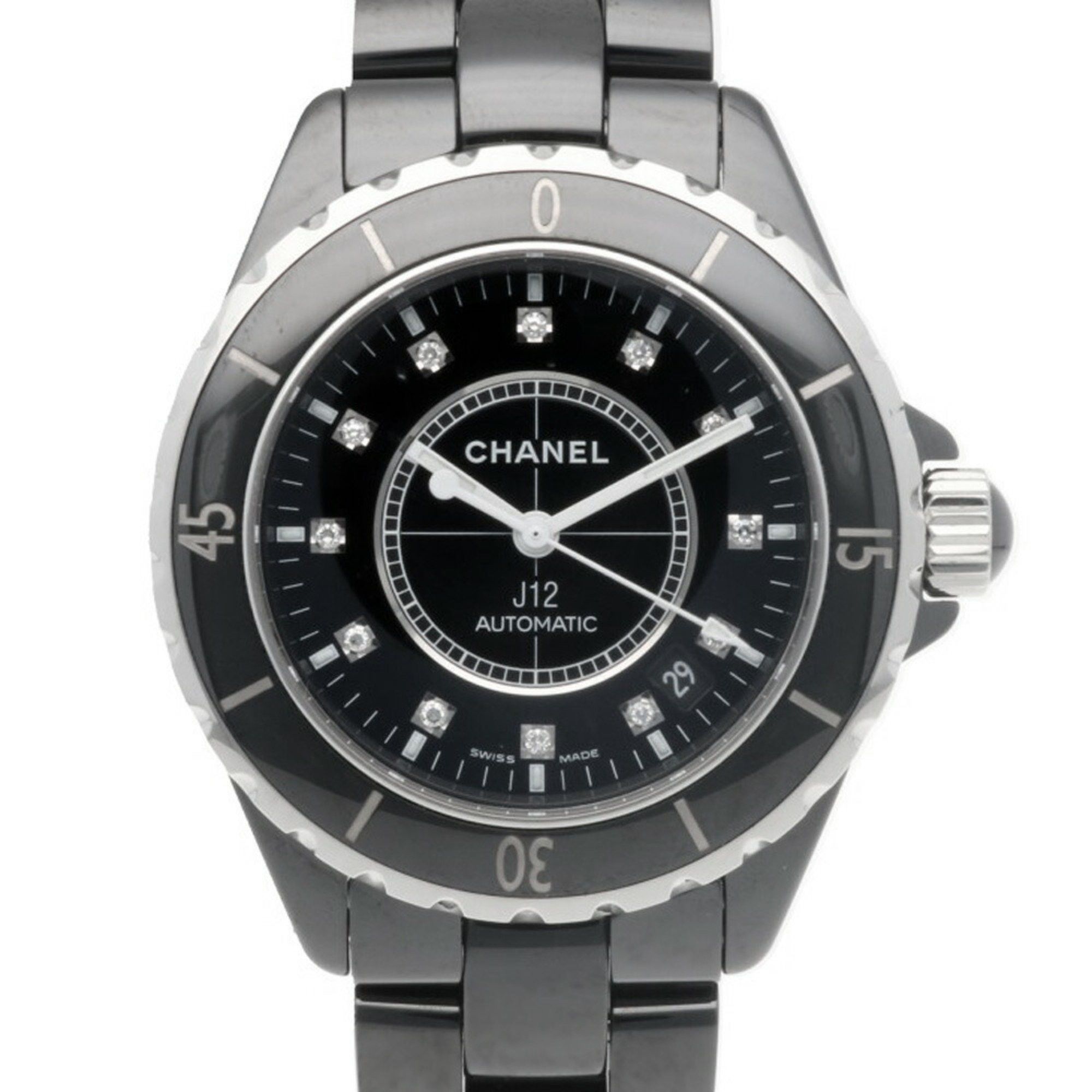Chanel Chanel J12 Watch Stainless Steel H1626 Automatic Men's CHANEL 12P Diamond Size ONE SIZE - 1 Thumbnail