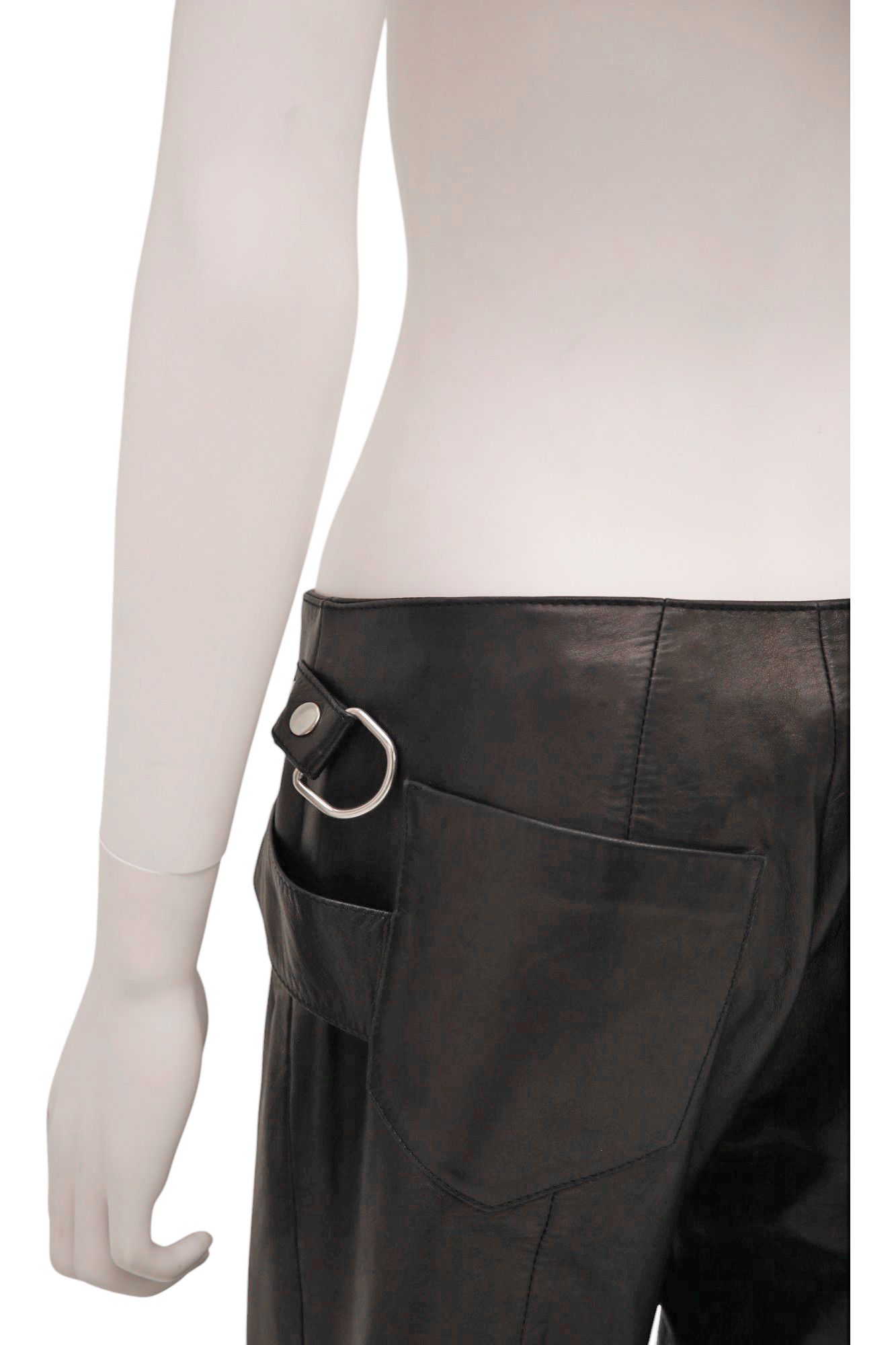 Dolce & Gabbana SS2000 Bondage Belted Leather Pants Size 28" / US 6 / IT 42 - 7 Thumbnail