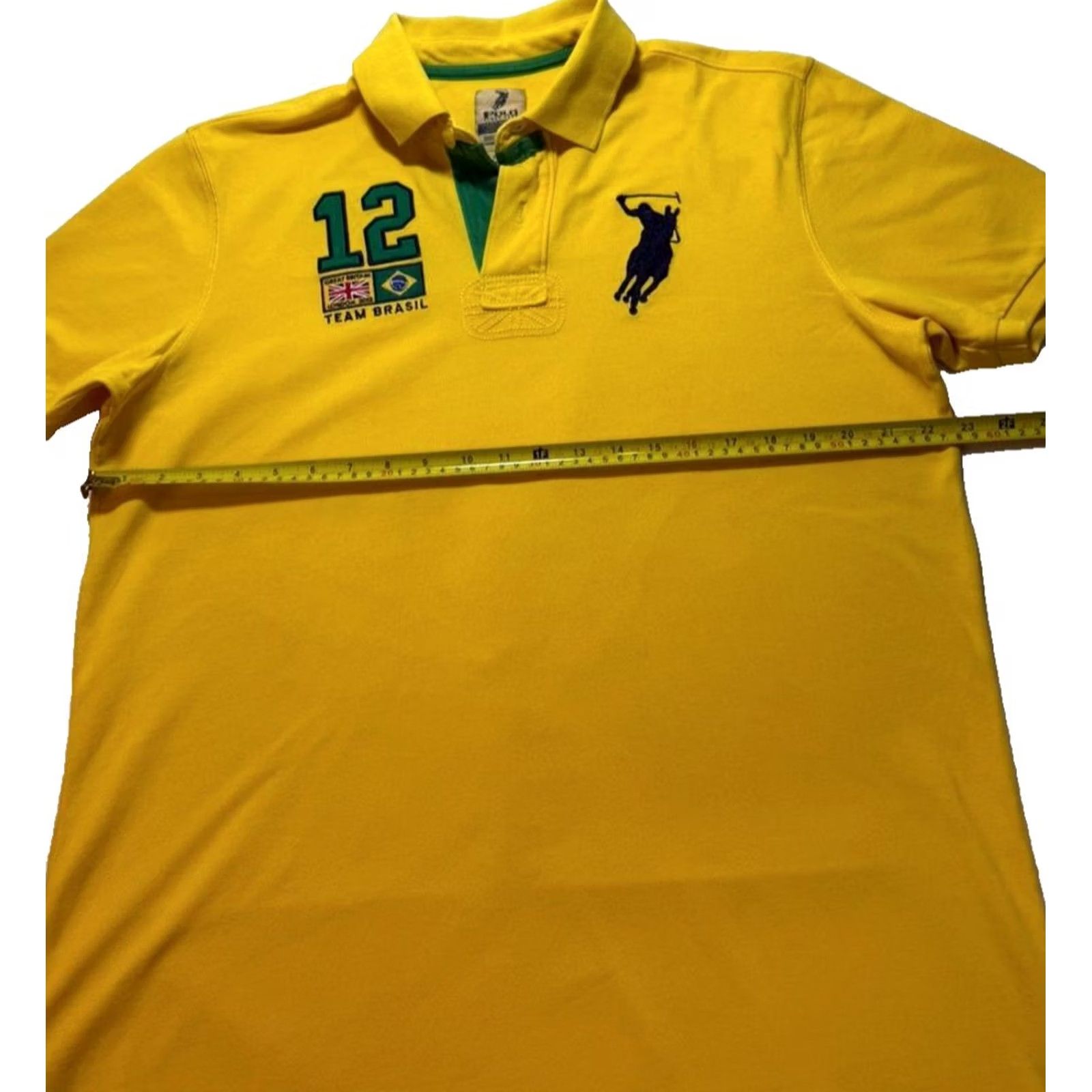 Polo Ralph Lauren Polo Ralph Lauren Team Brazil Yellow Shirt Mens XXL Size US XXL / EU 58 / 5 - 7 Thumbnail