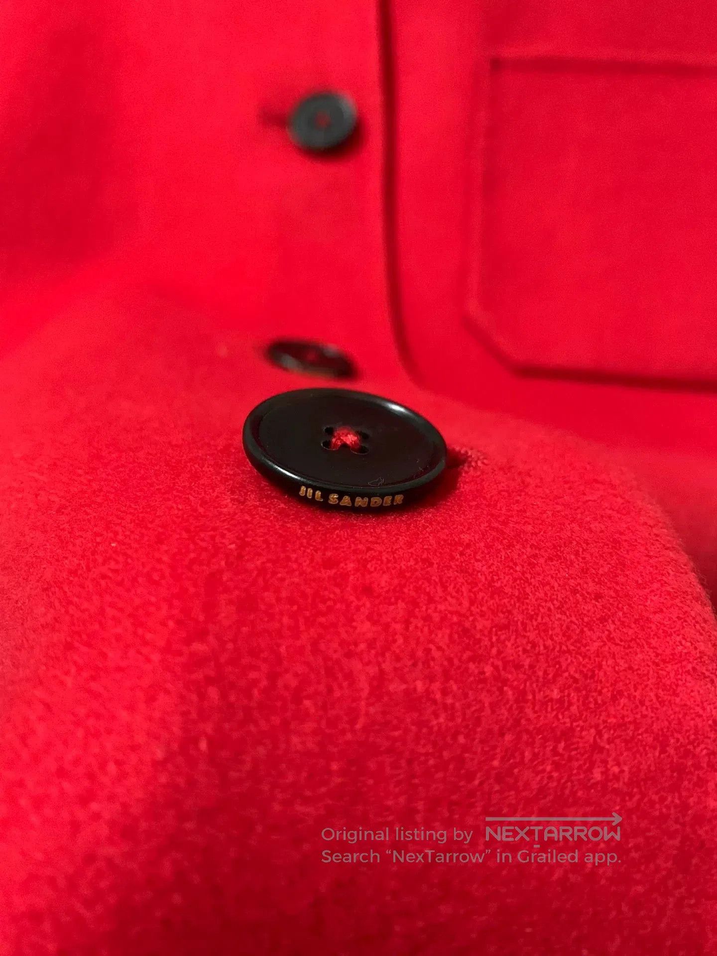 Jil Sander Jil Sander AW17 Red Cashmere Coat. Size S / US 4 / IT 40 - 4 Thumbnail